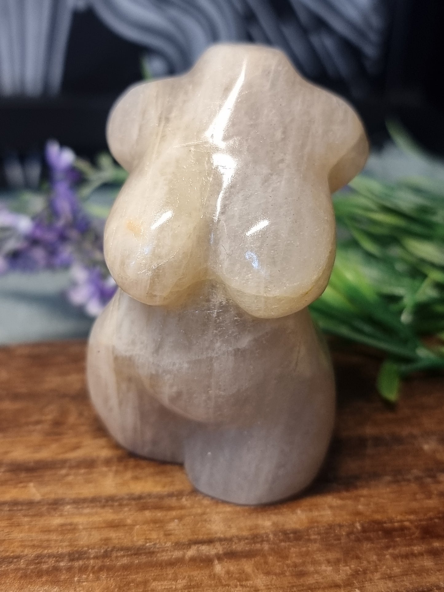 Moonstone body carving