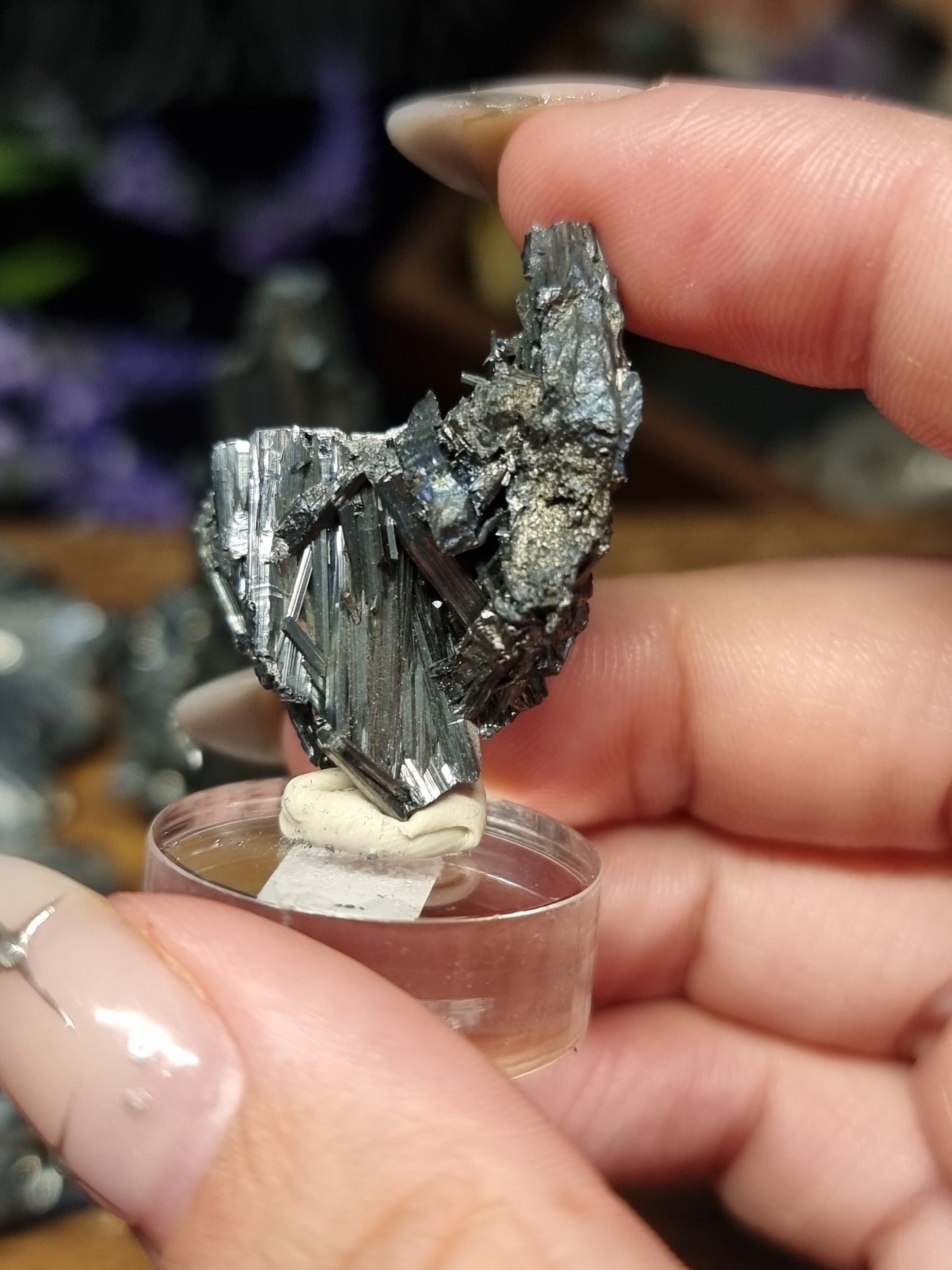 Stibnite specimens