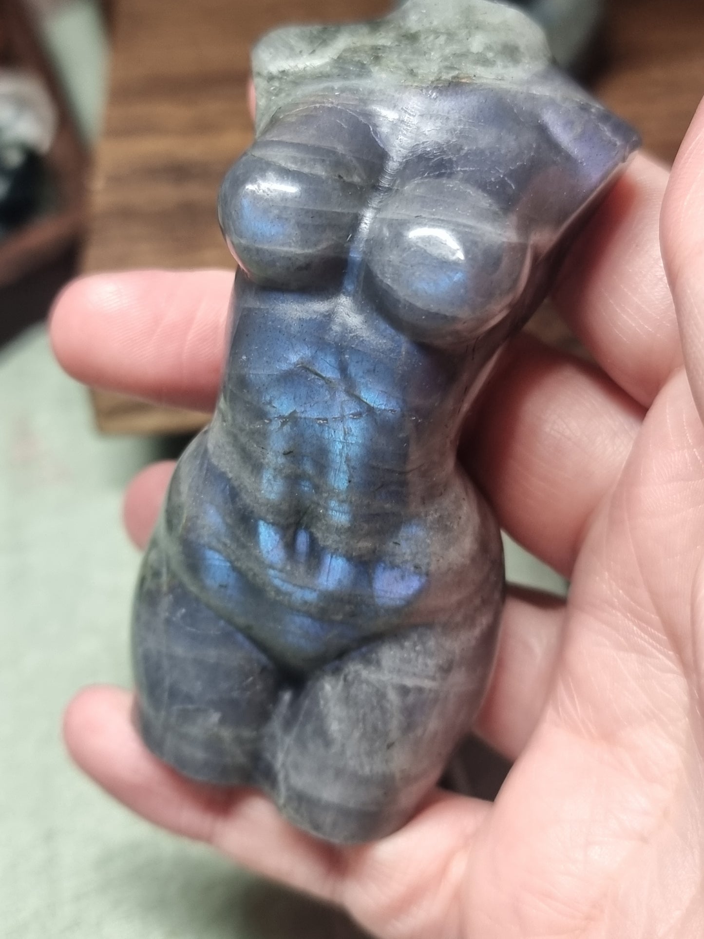 Labradorite body carvings