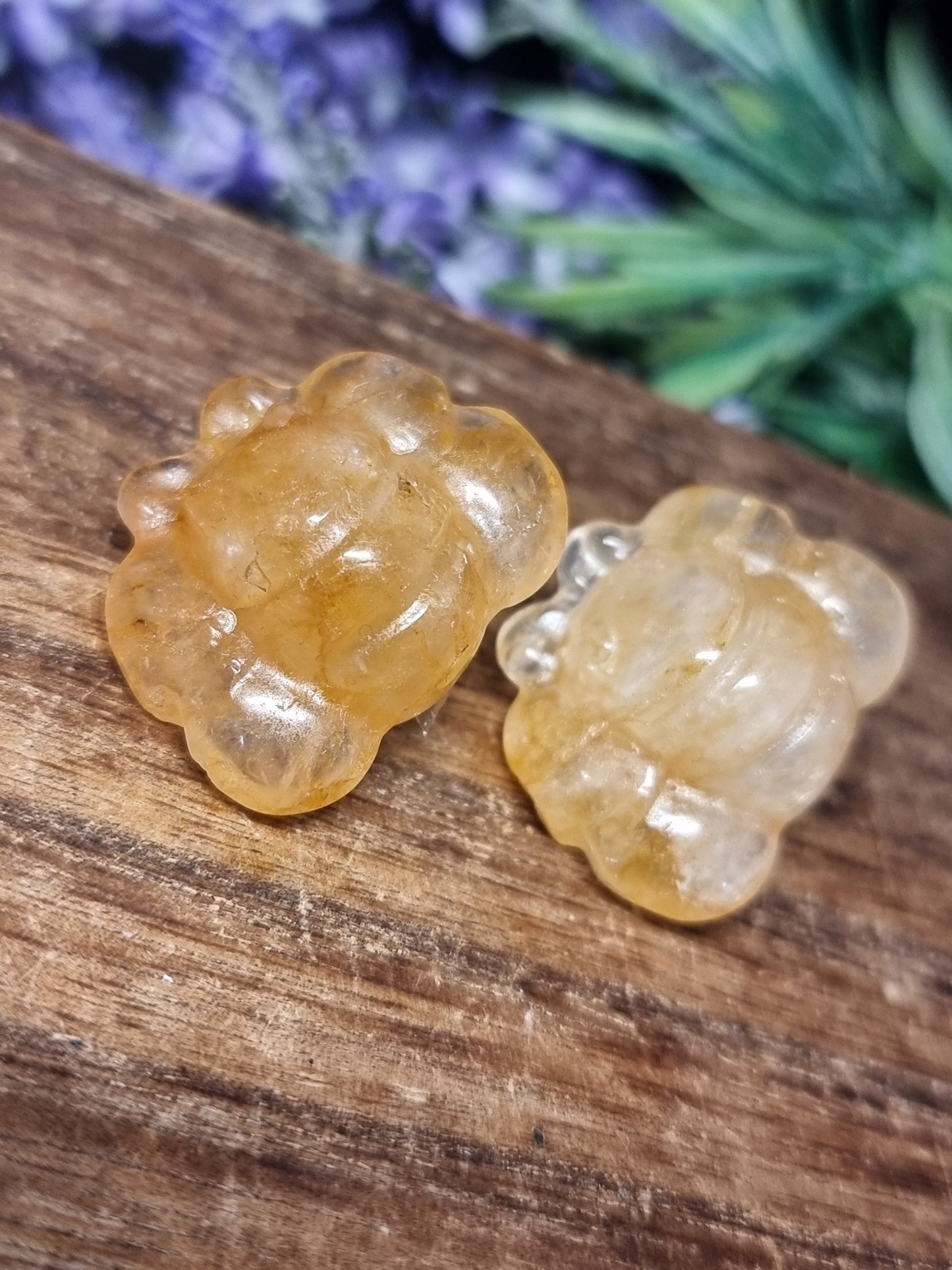 Golden healer bee carvings