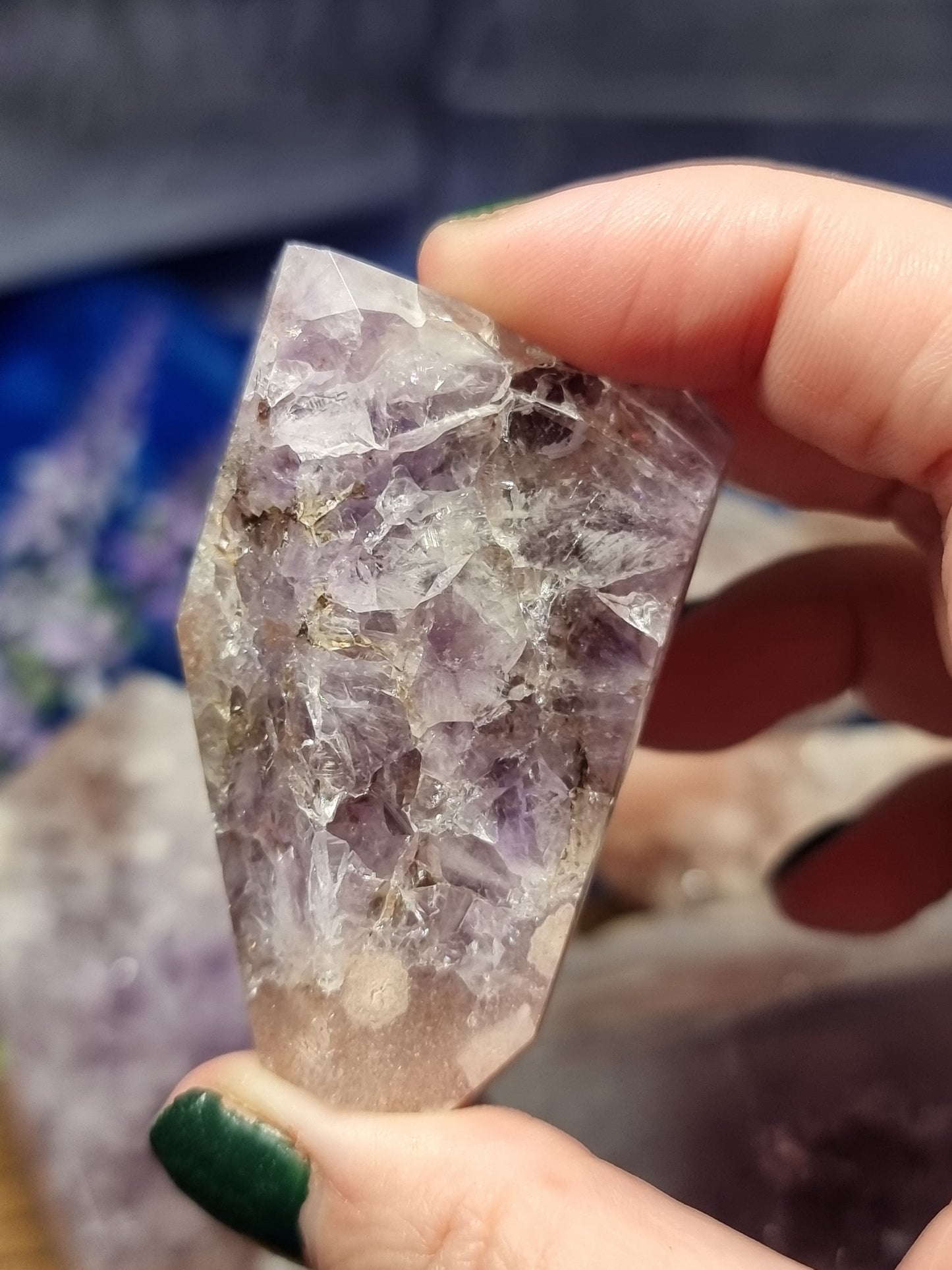 Pink amethyst freeforms