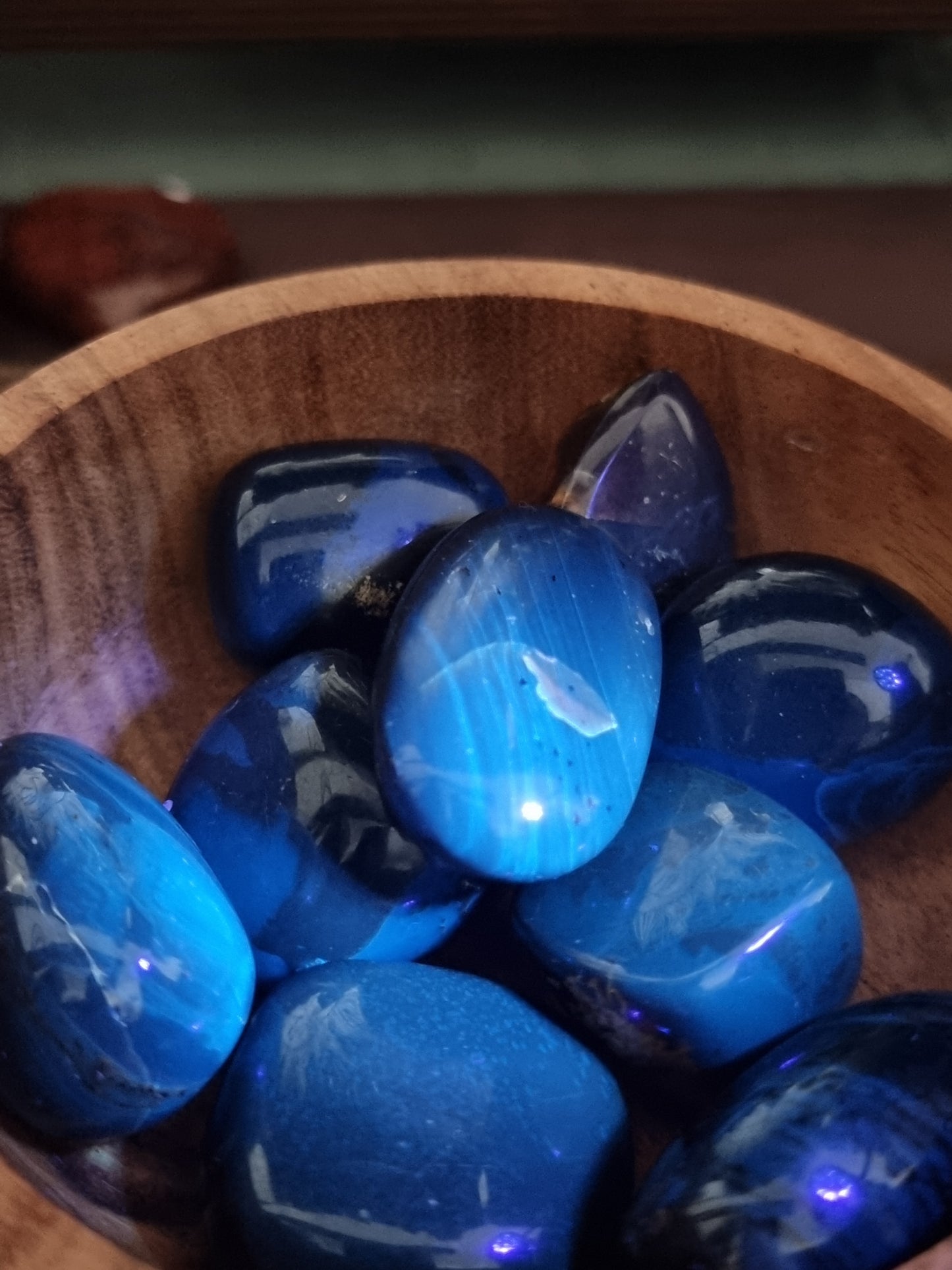 Blue Amber tumblestones
