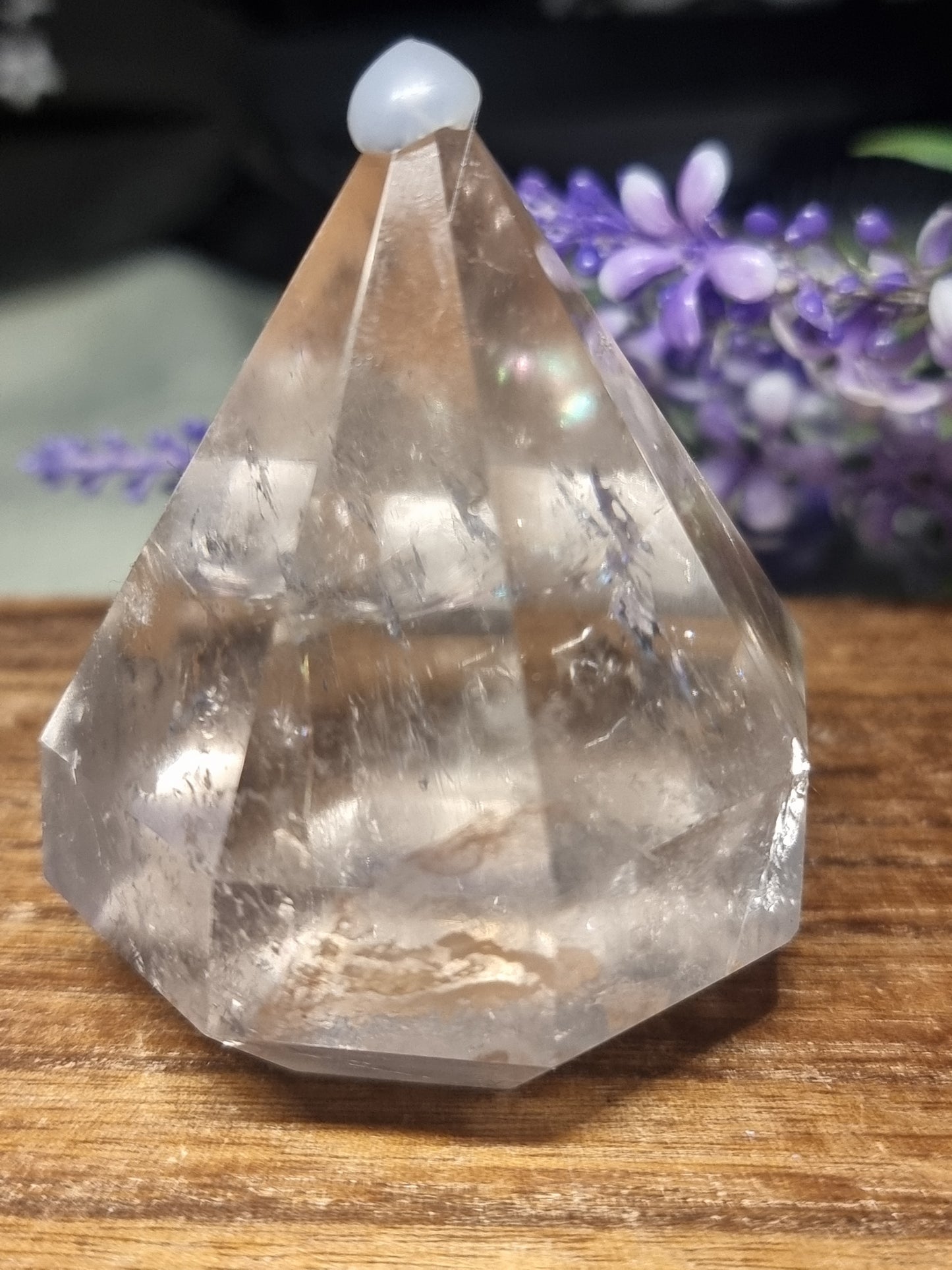Clear quartz diamond