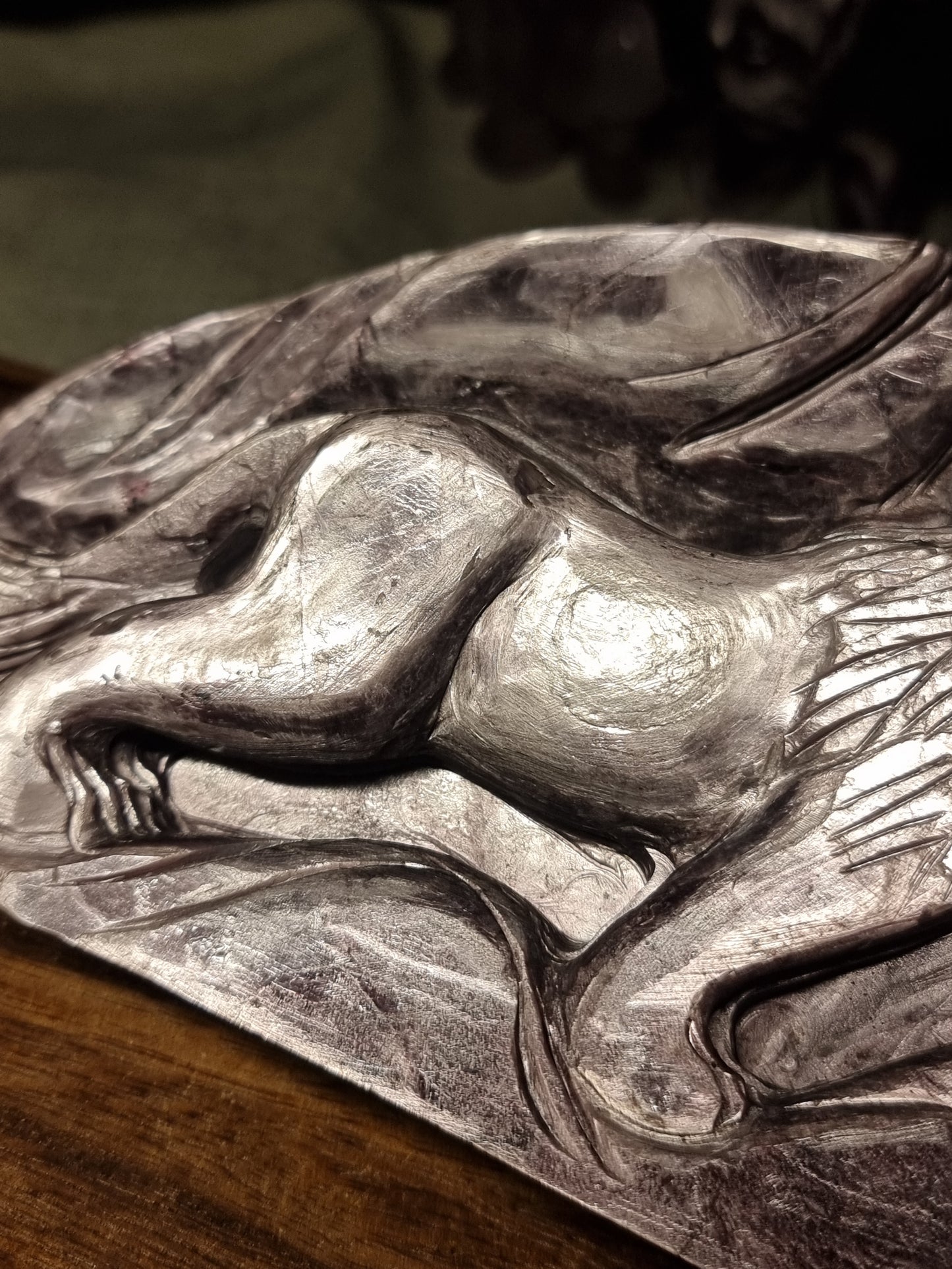 Purple mica wolf