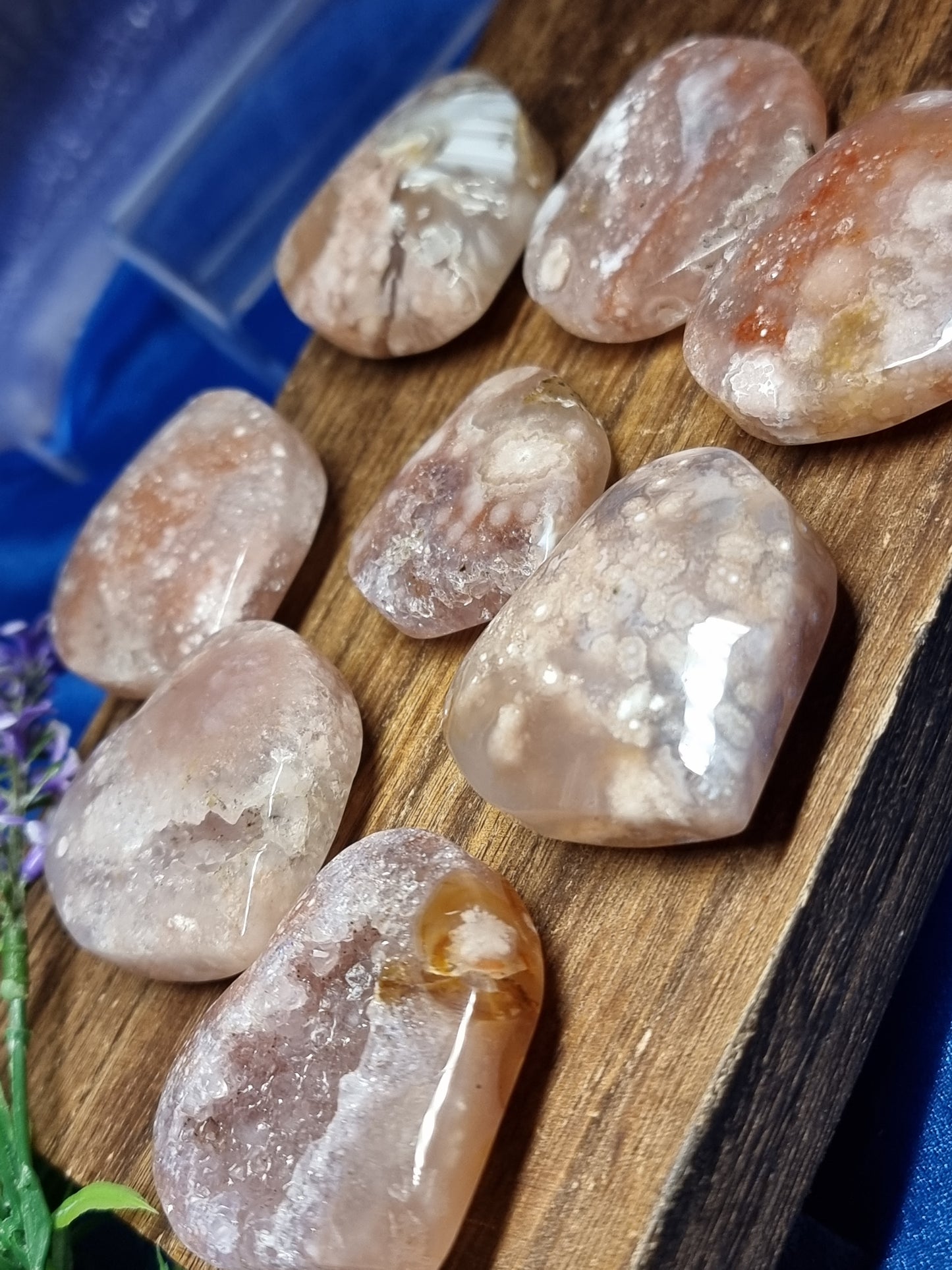 Pink amethyst hearts