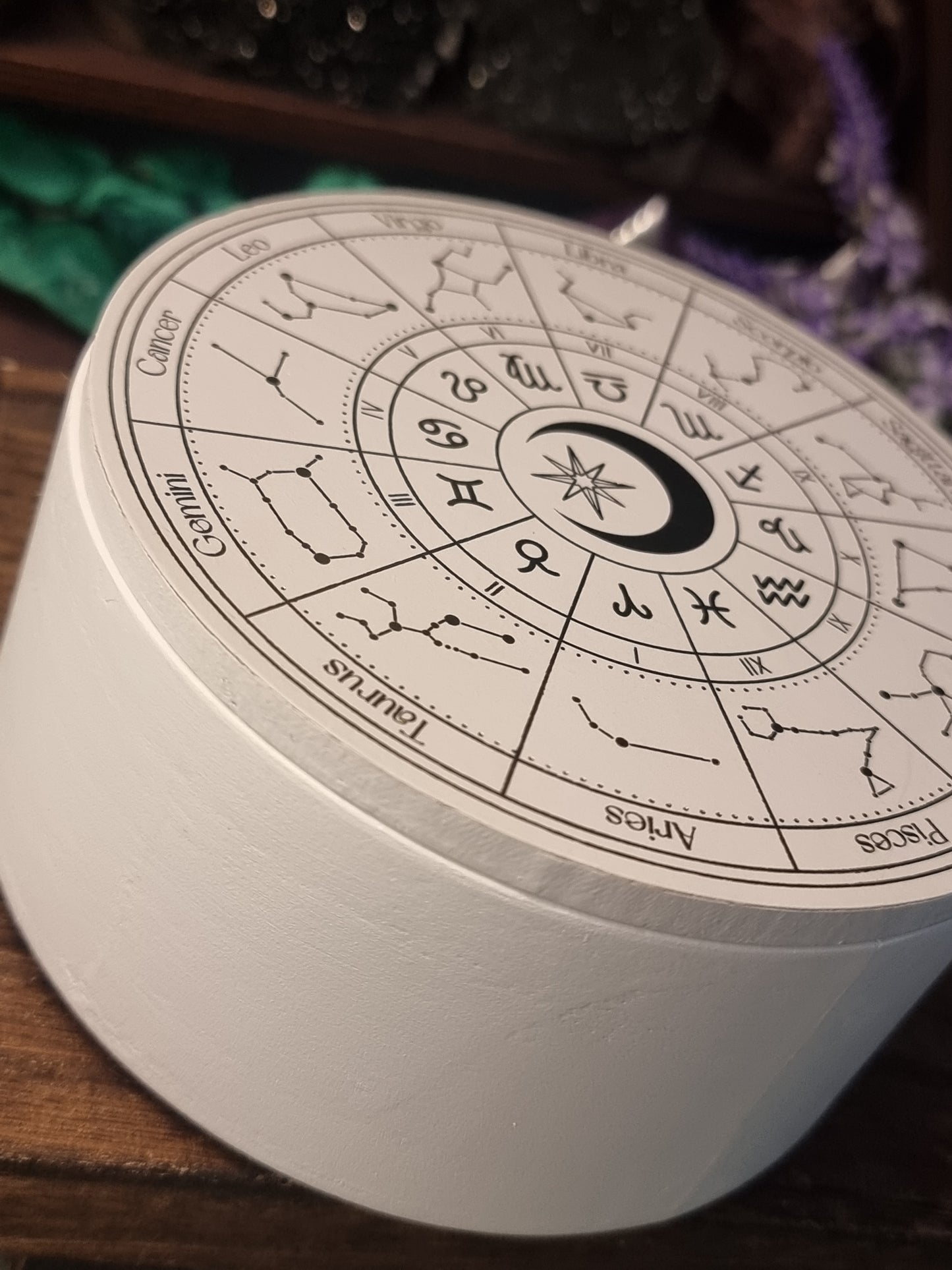 Astrology wheel jewellery box