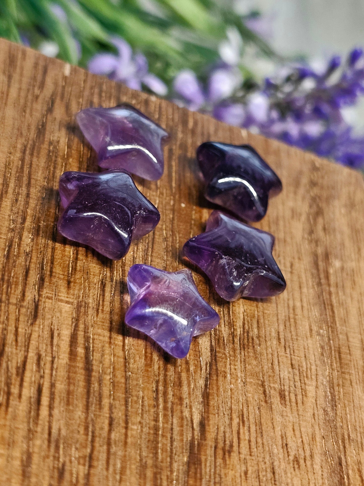 Mini Amethyst stars