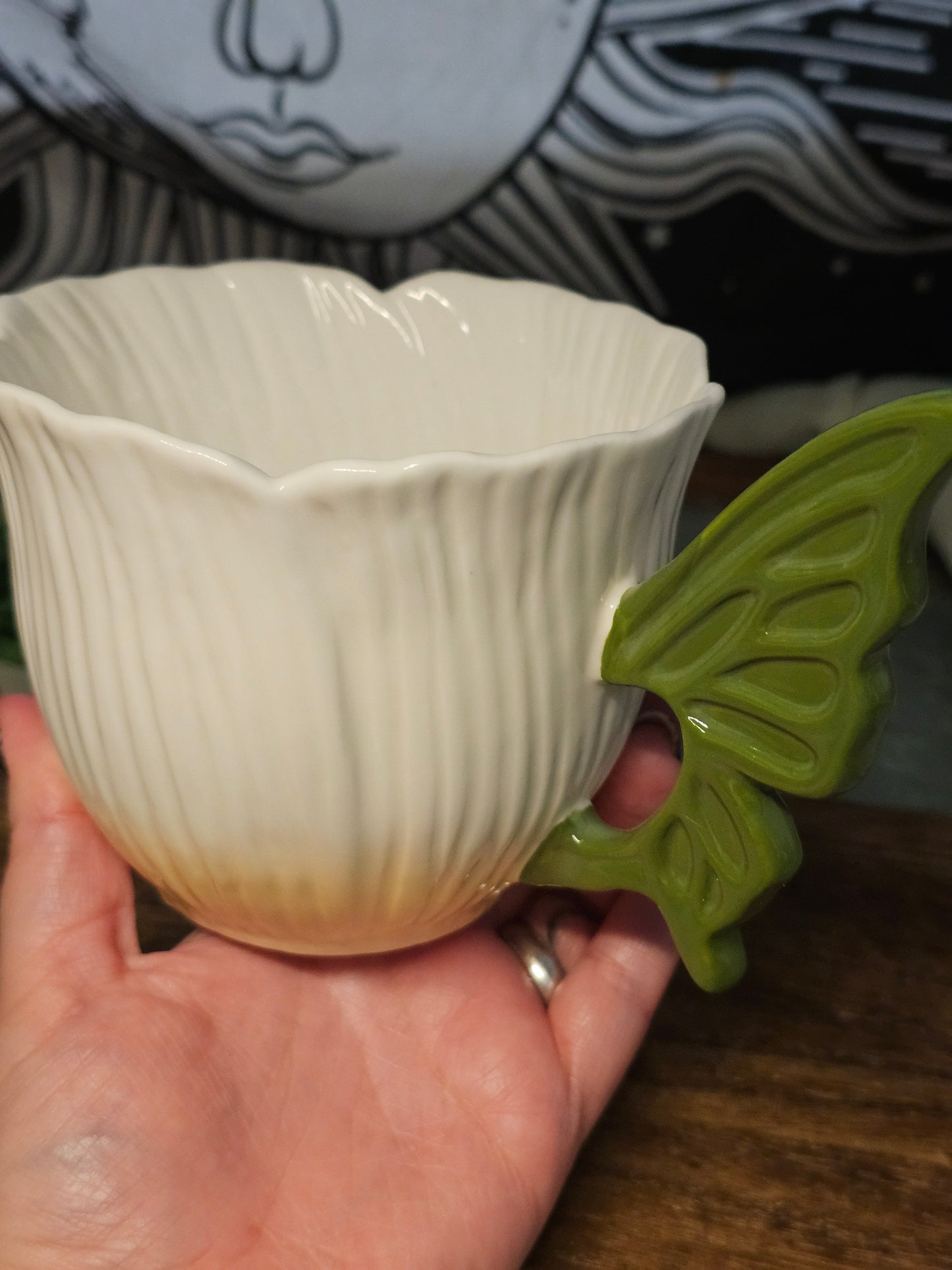 Flower fairy ceramic teacup - XL