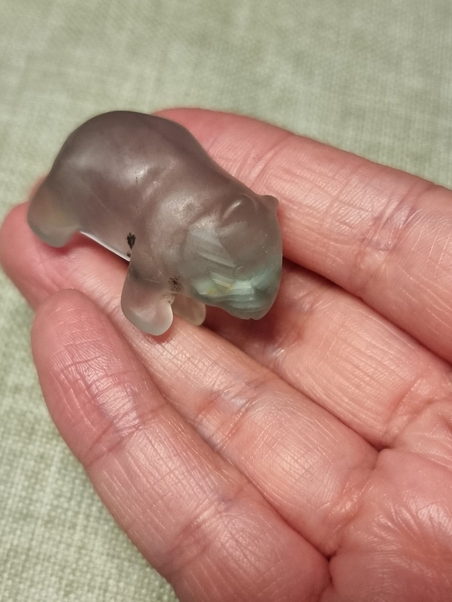 Wombat carving