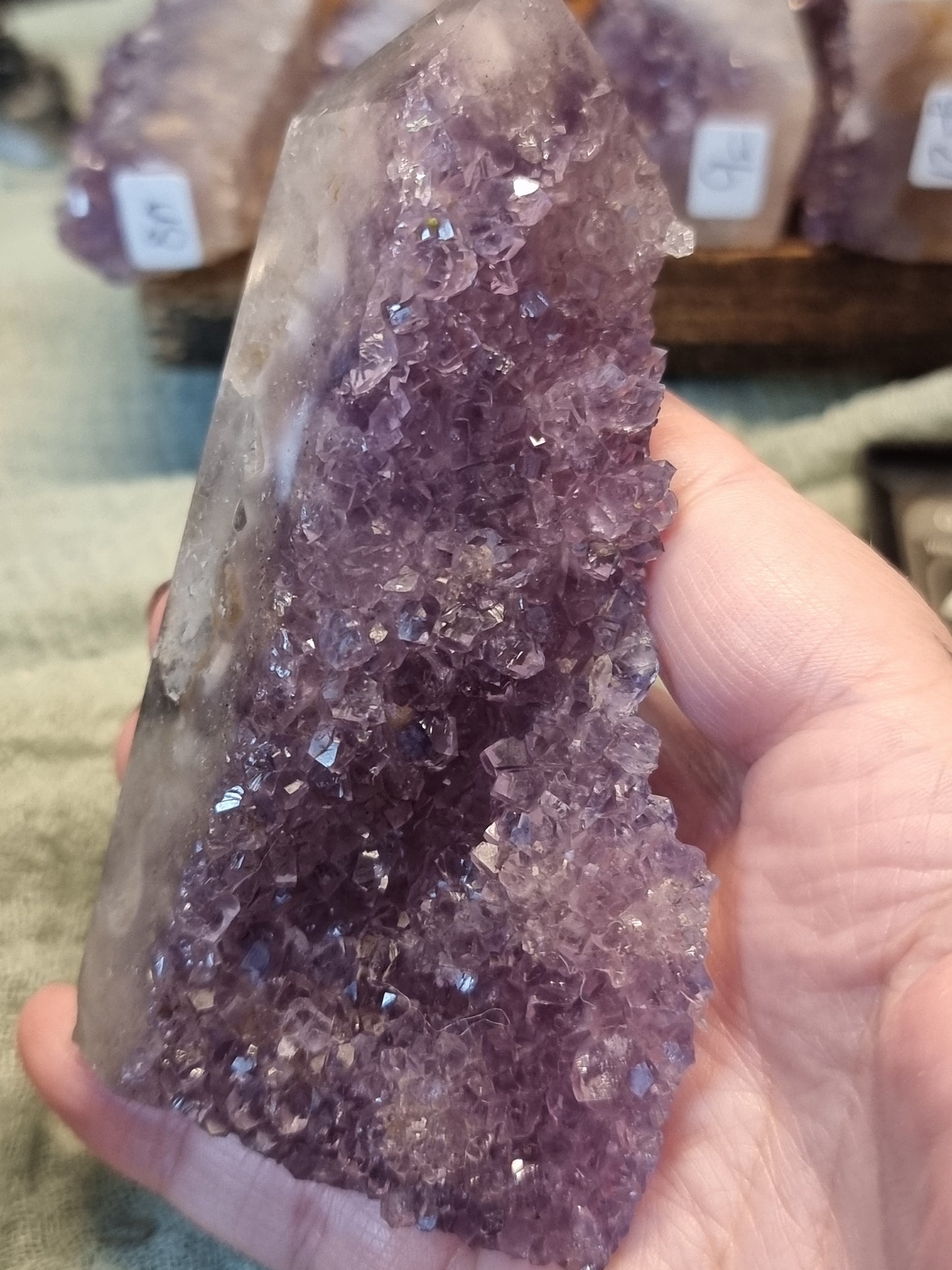 Amethyst druzy towers