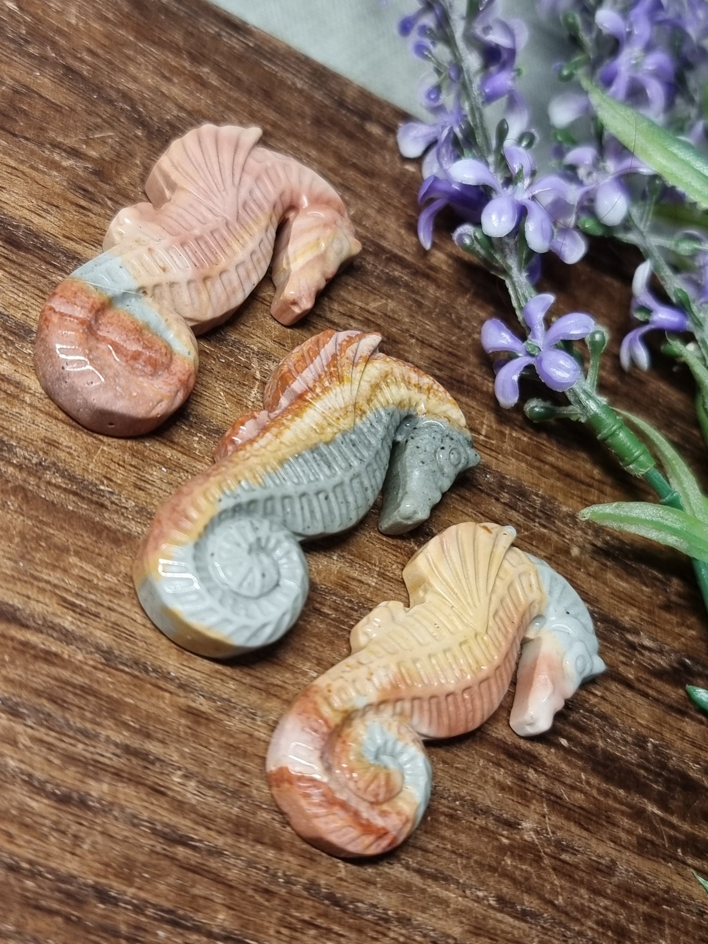 Wild horse picture jasper seahorse carvings
