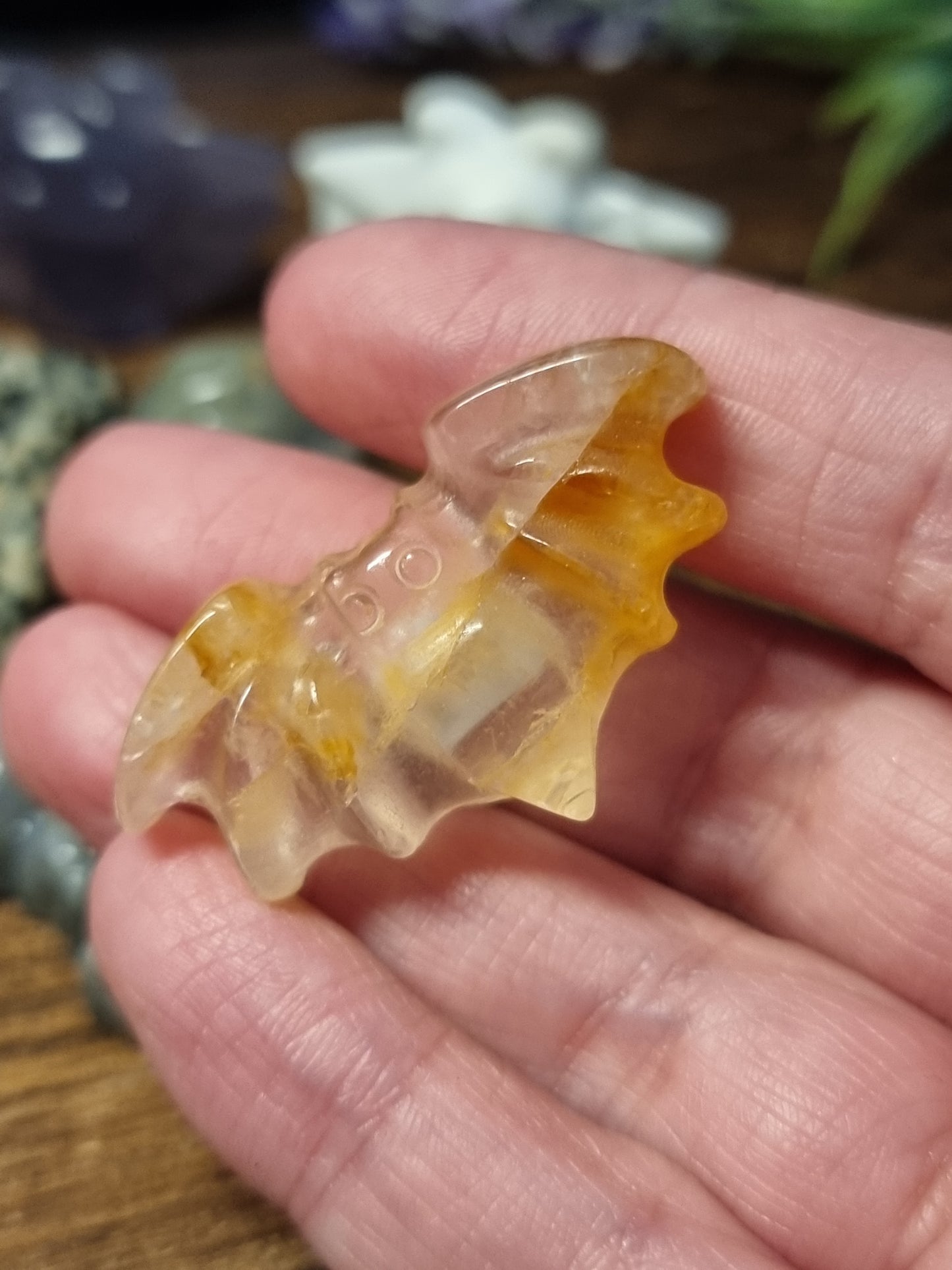 Assorted bat carvings