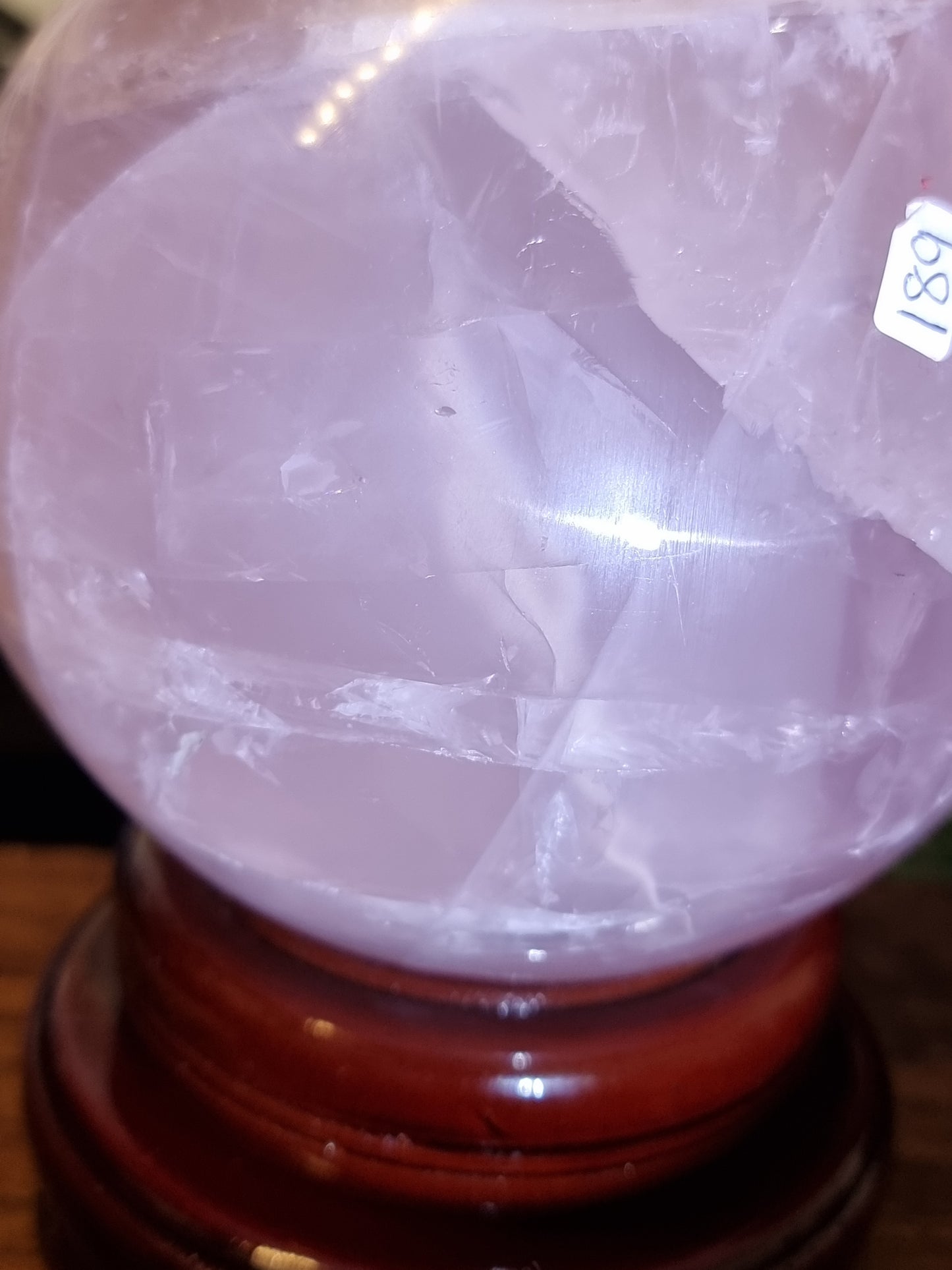 Statement star rose quartz sphere
