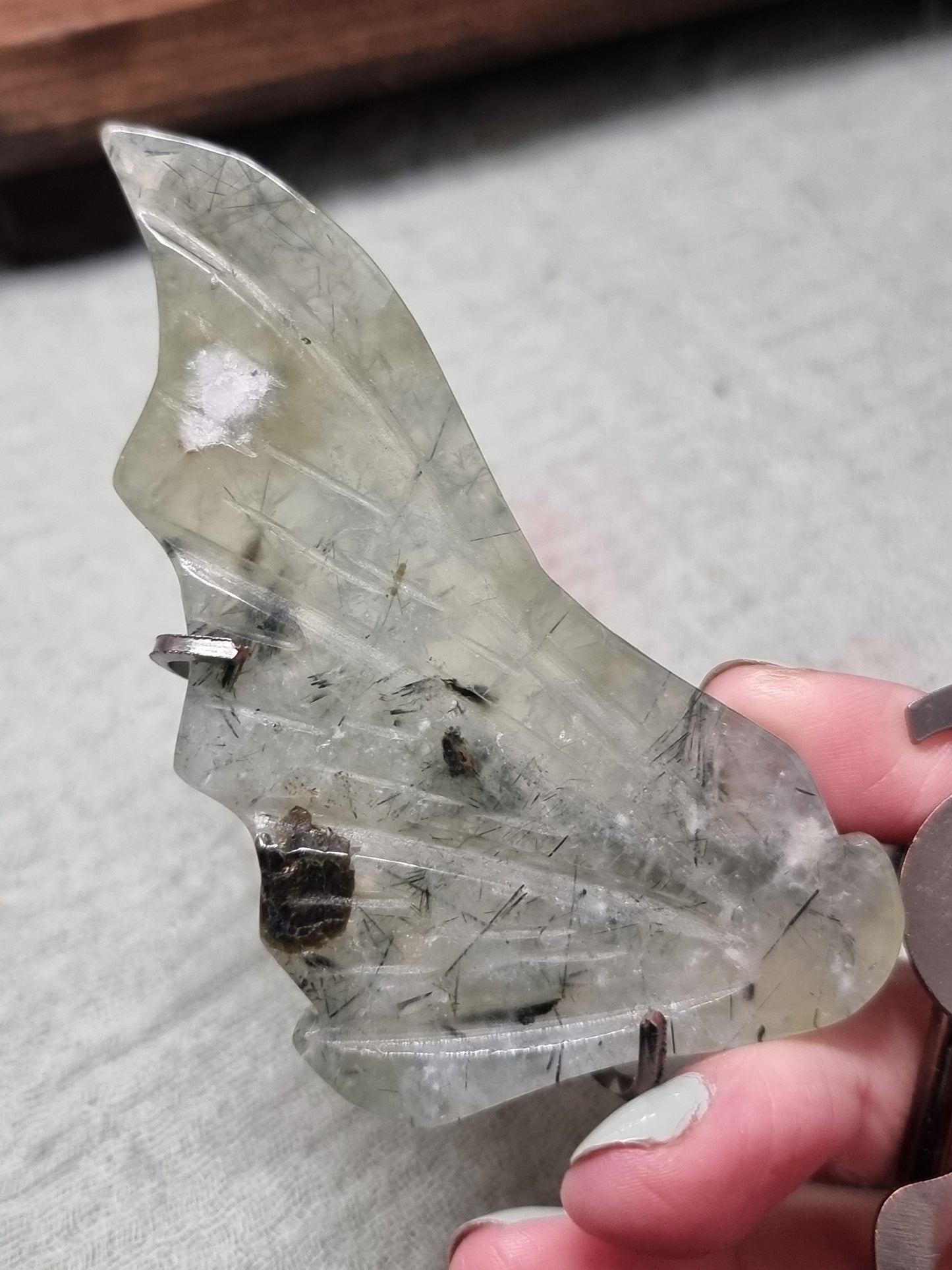 Prehnite dragon wings