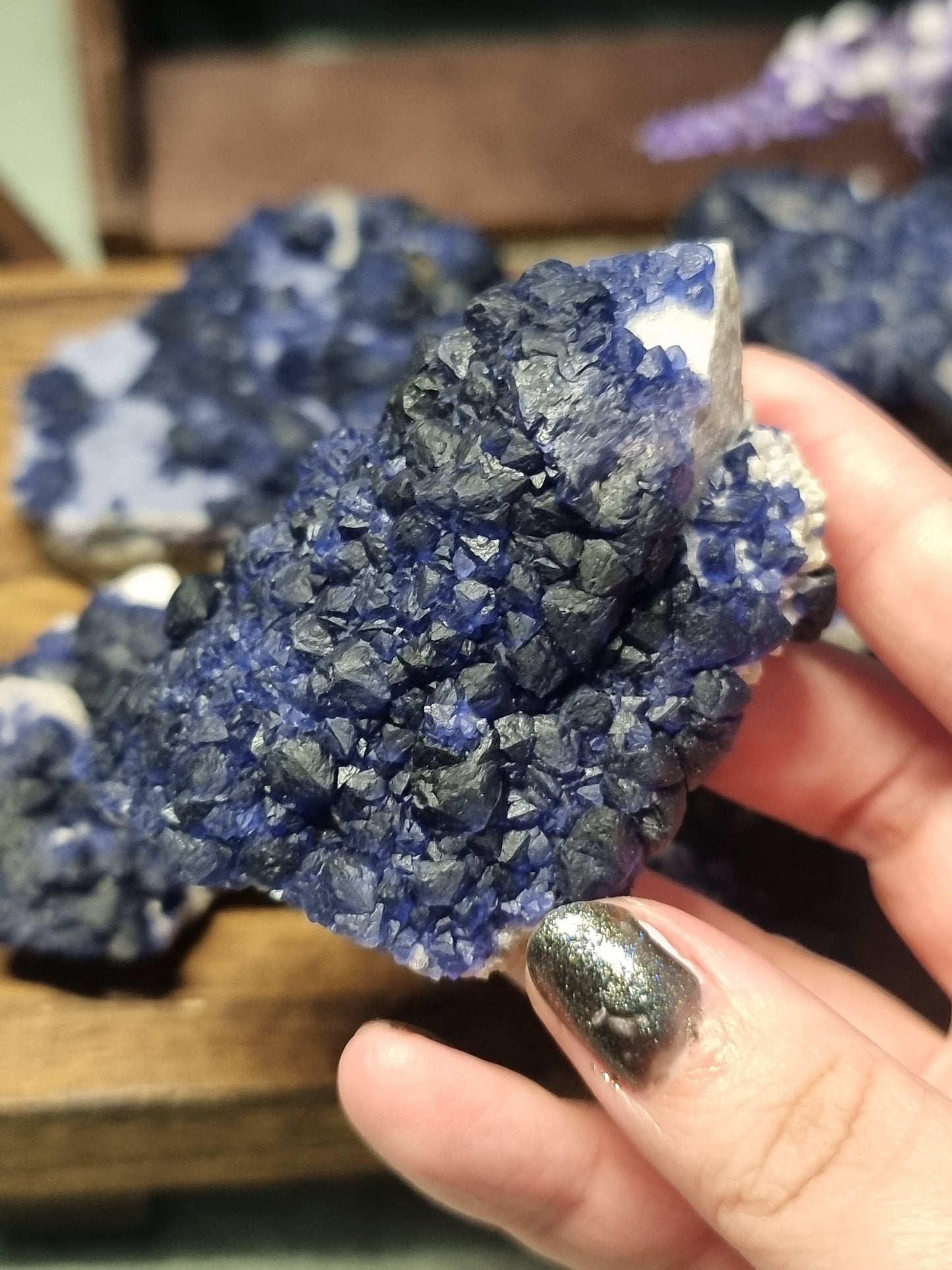 Blueberry fluorite