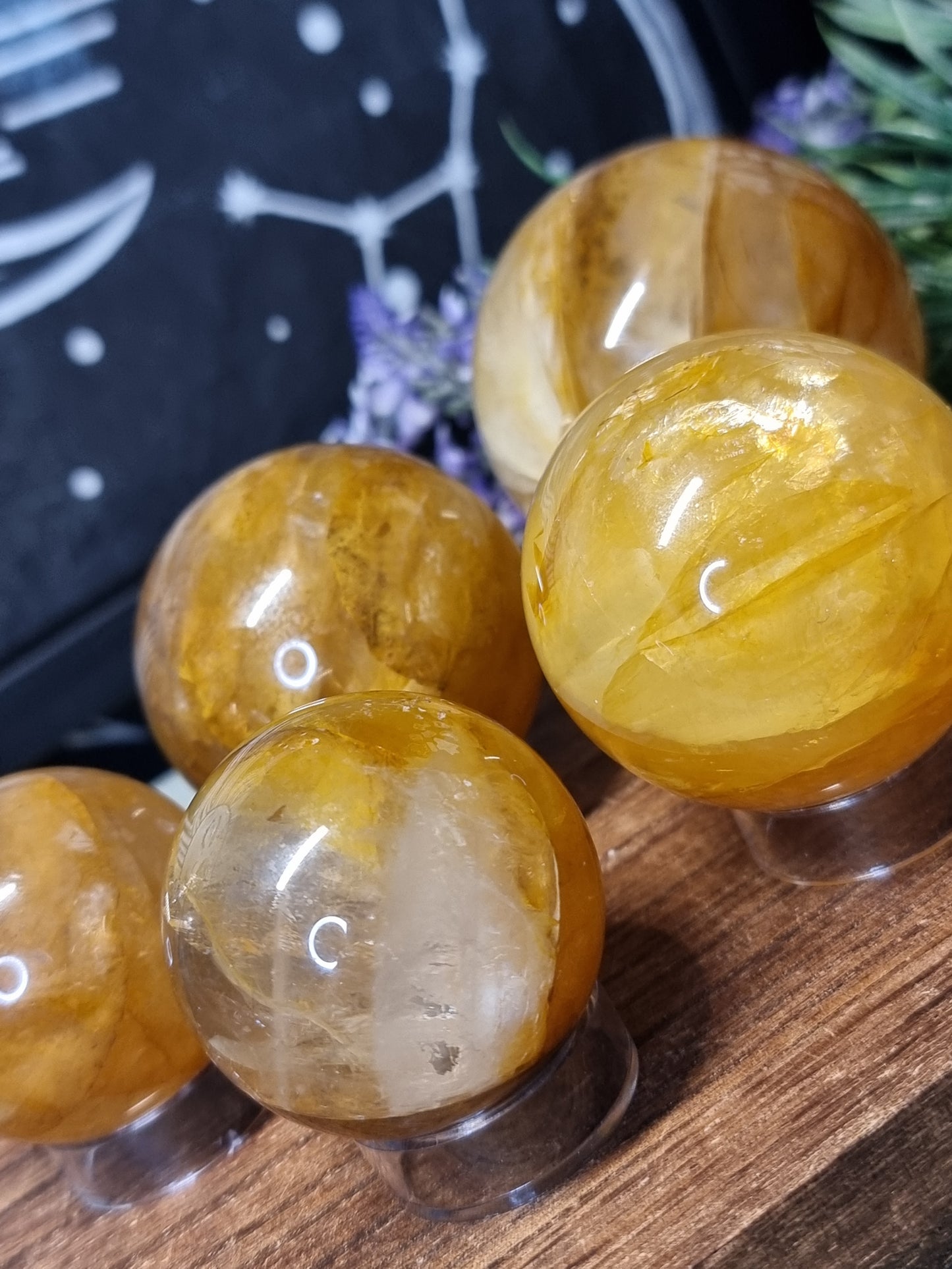 Golden healer spheres