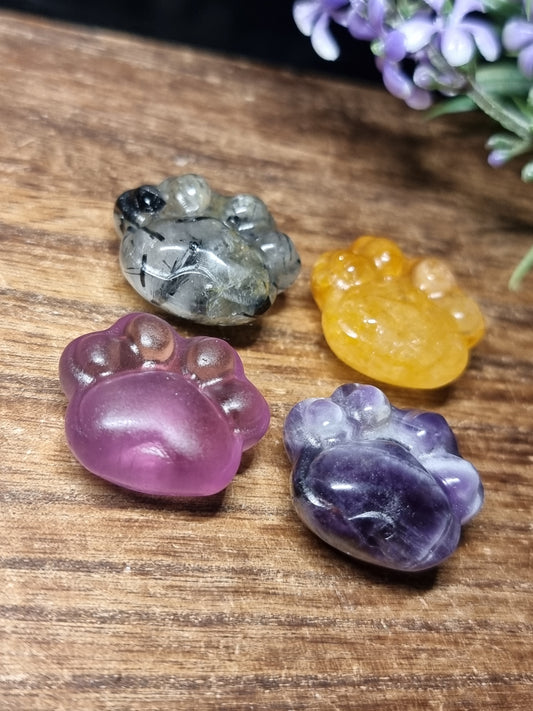 Paw carvings