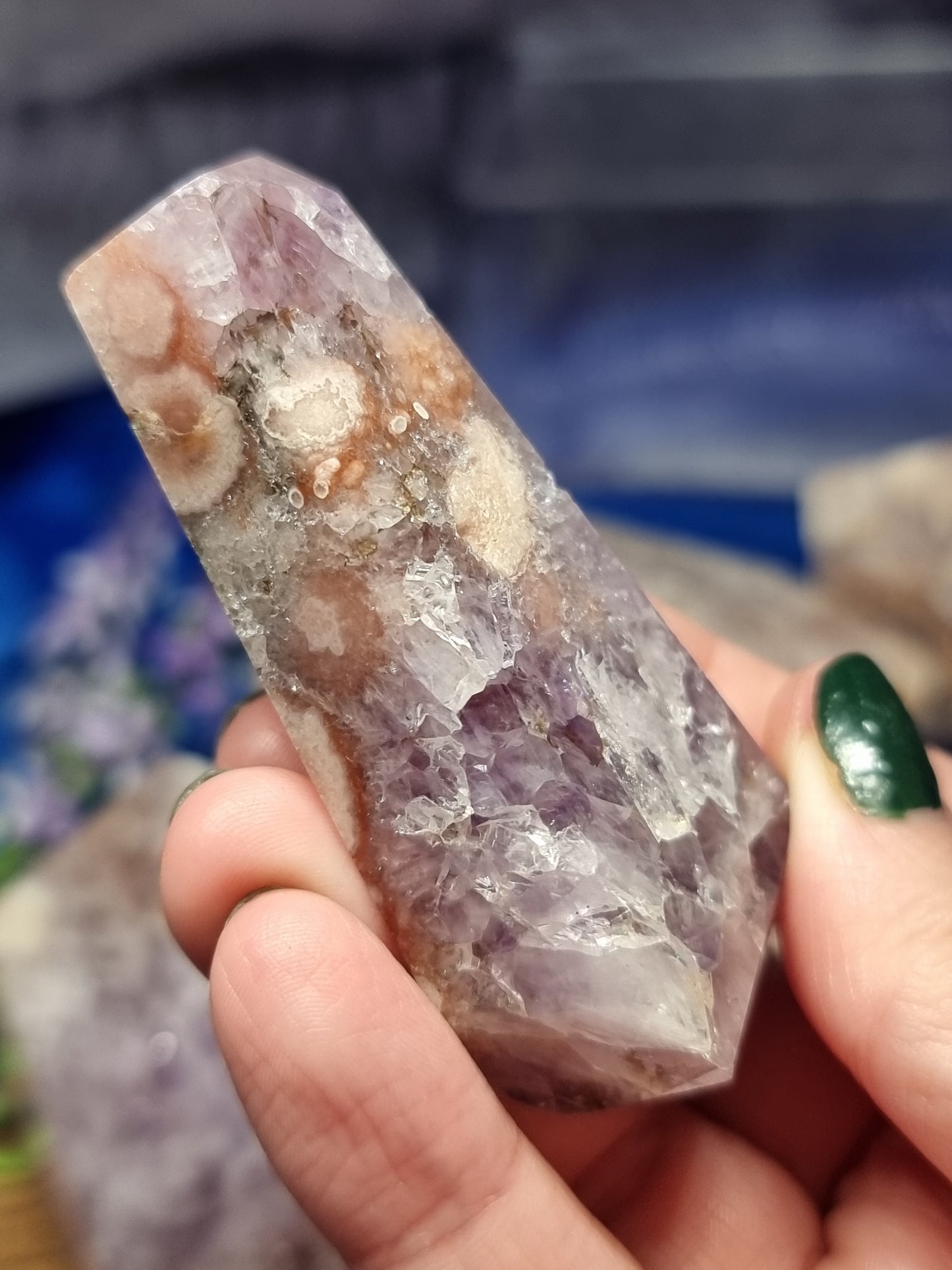Pink amethyst freeforms