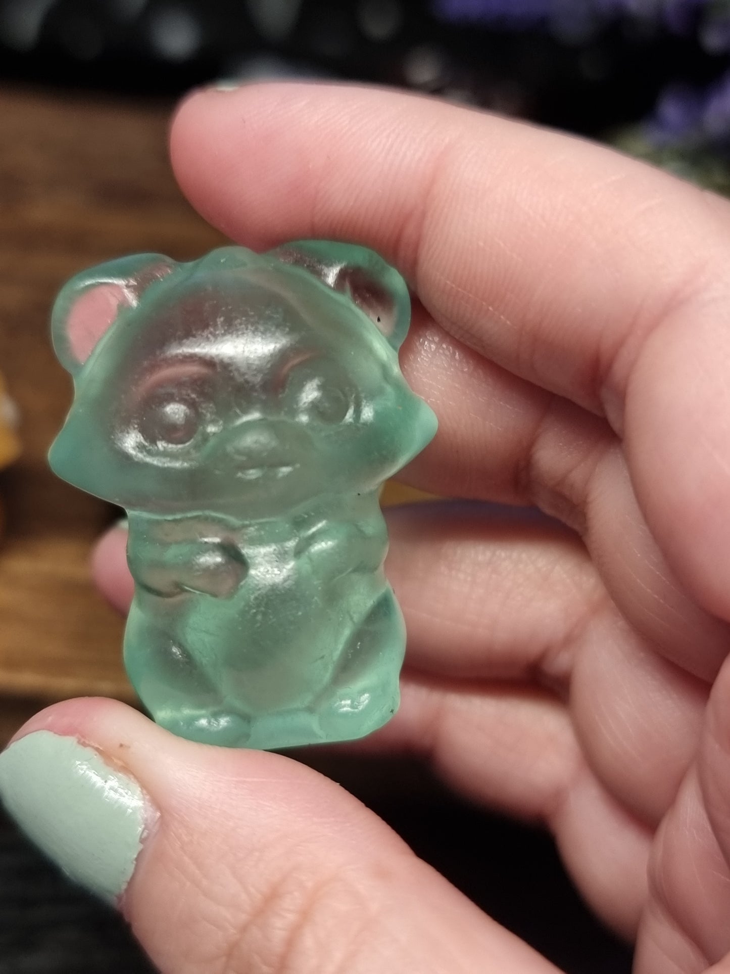 Raccoon carvings