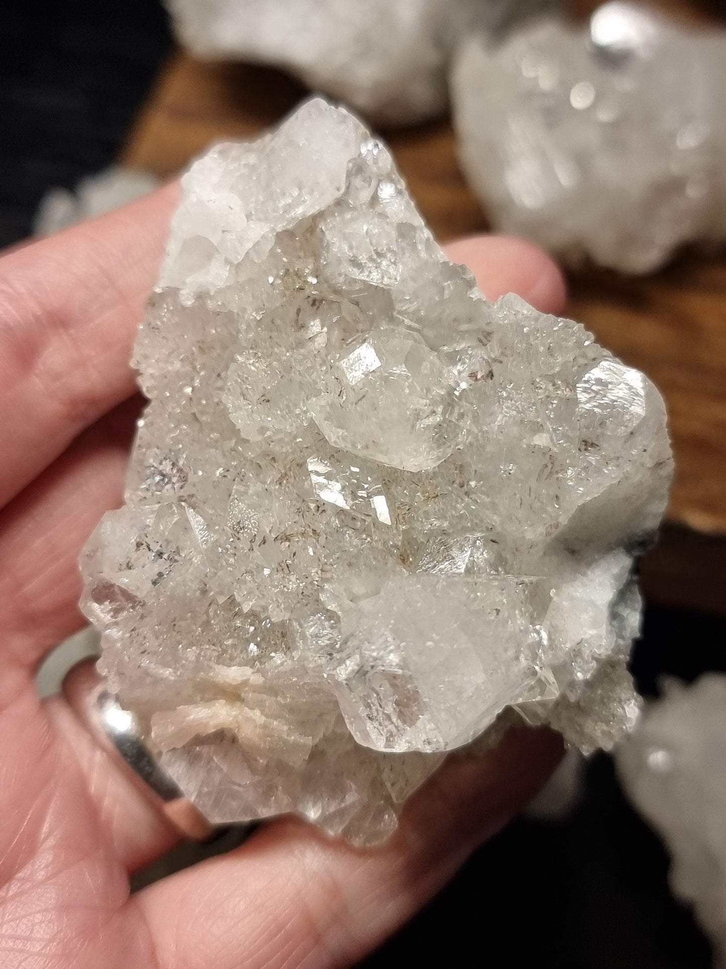 Apophyllite clusters