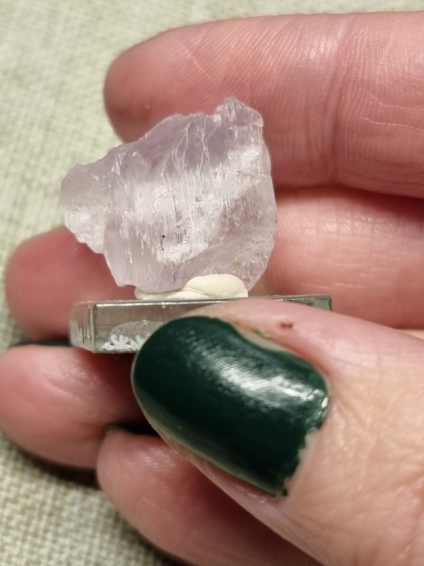 Gem kunzite specimens