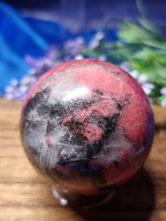 Rhodonite sphere