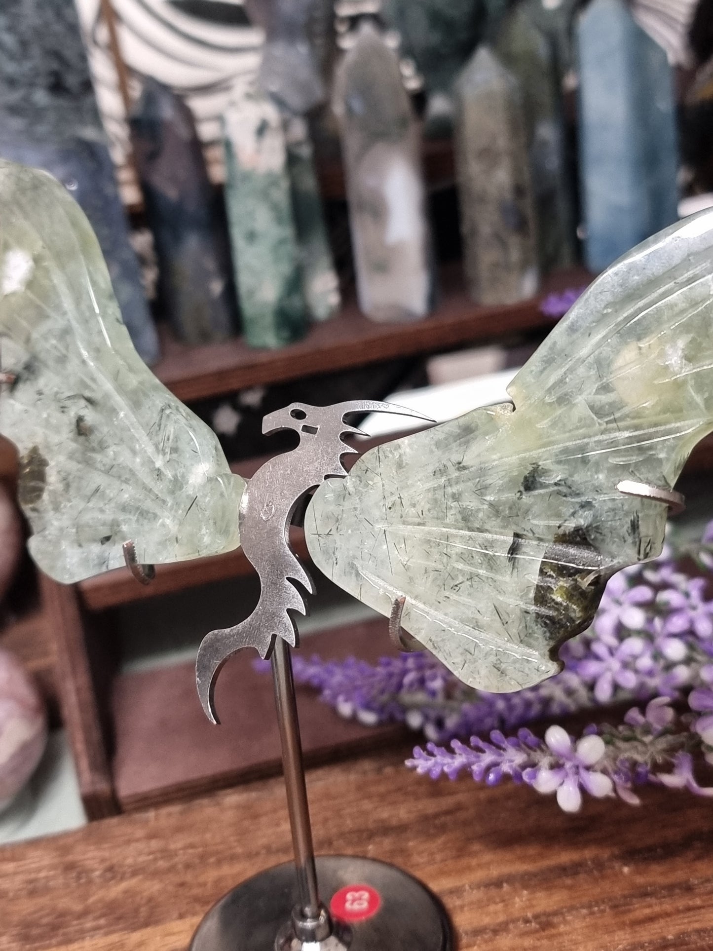 Prehnite dragon wings