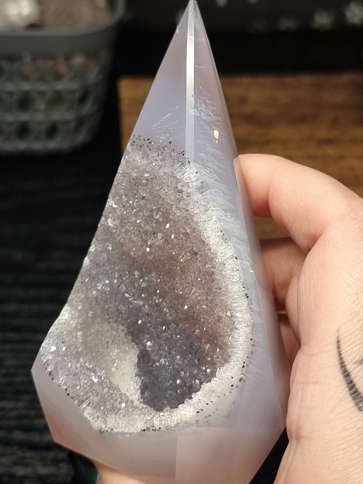 Druzy agate points