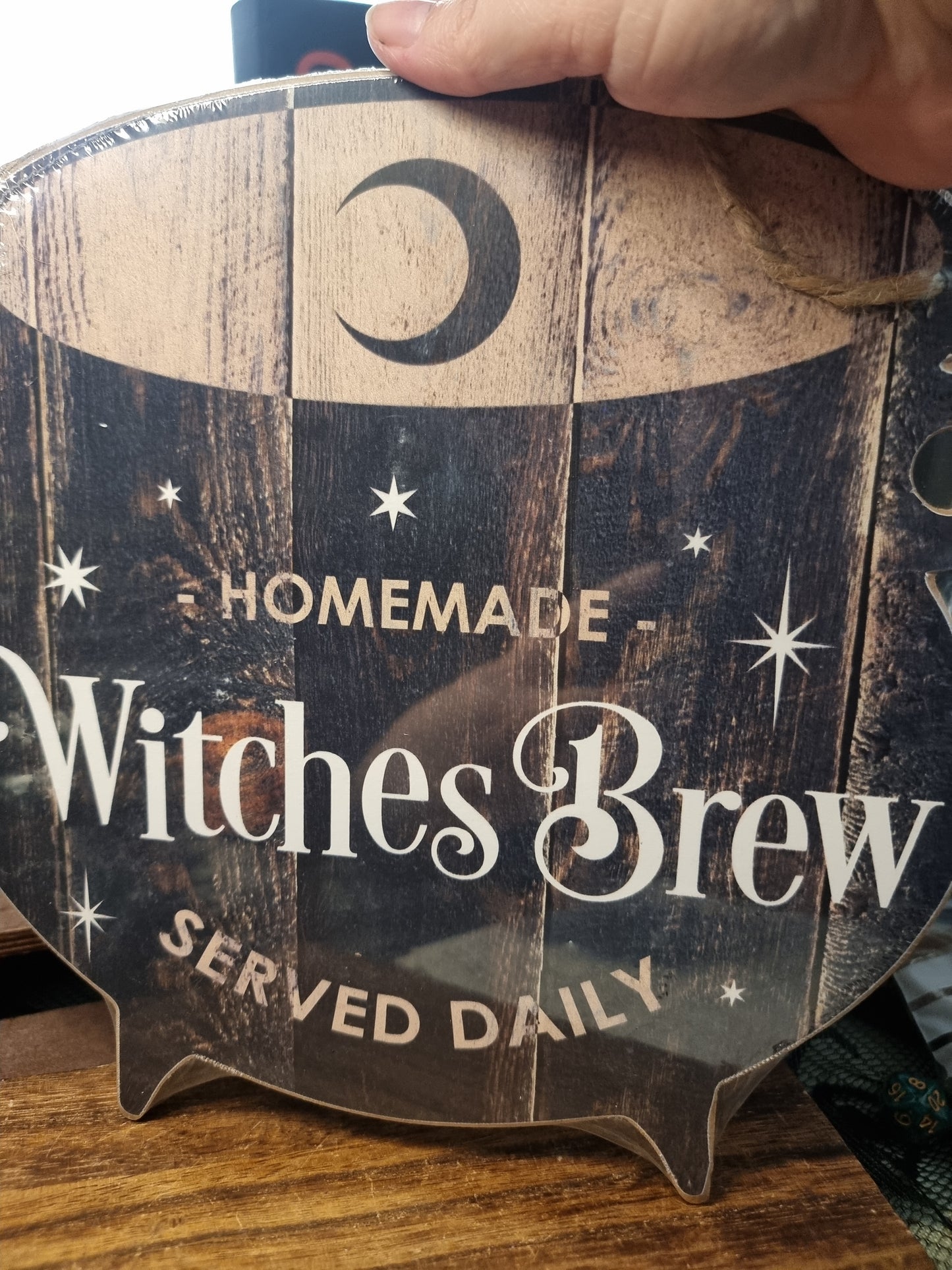 Witches brew wooden sign