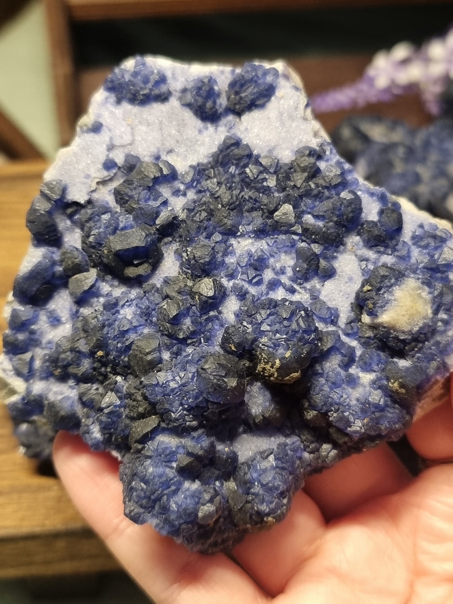 Blueberry fluorite