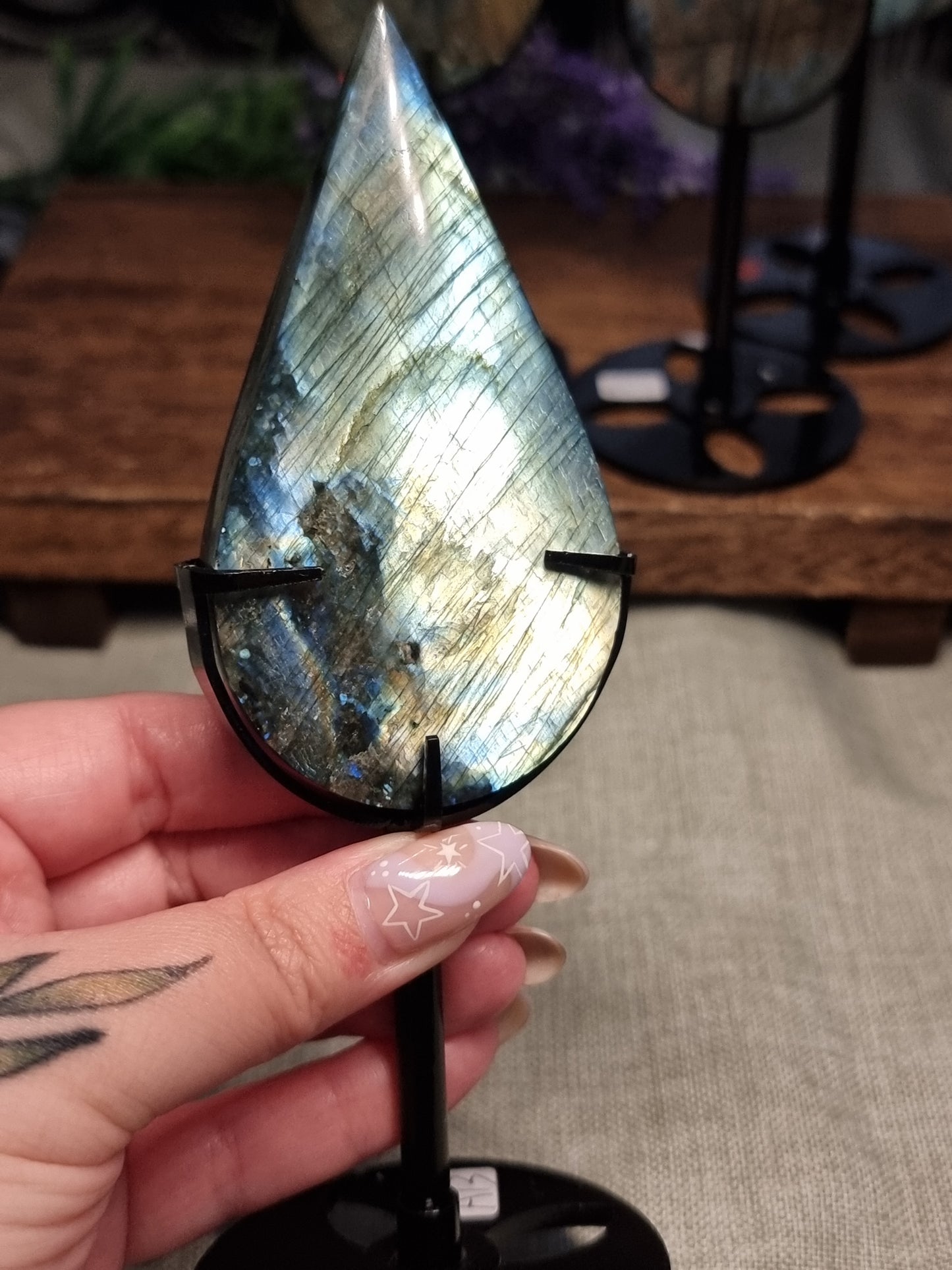 Labradorite teardrops