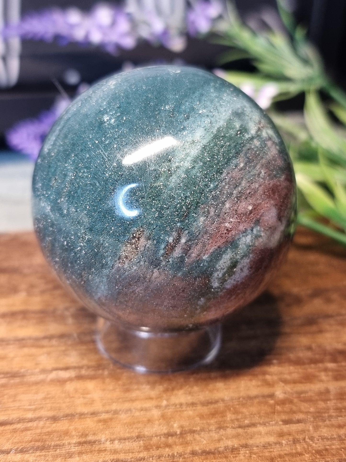 Ocean jasper sphere