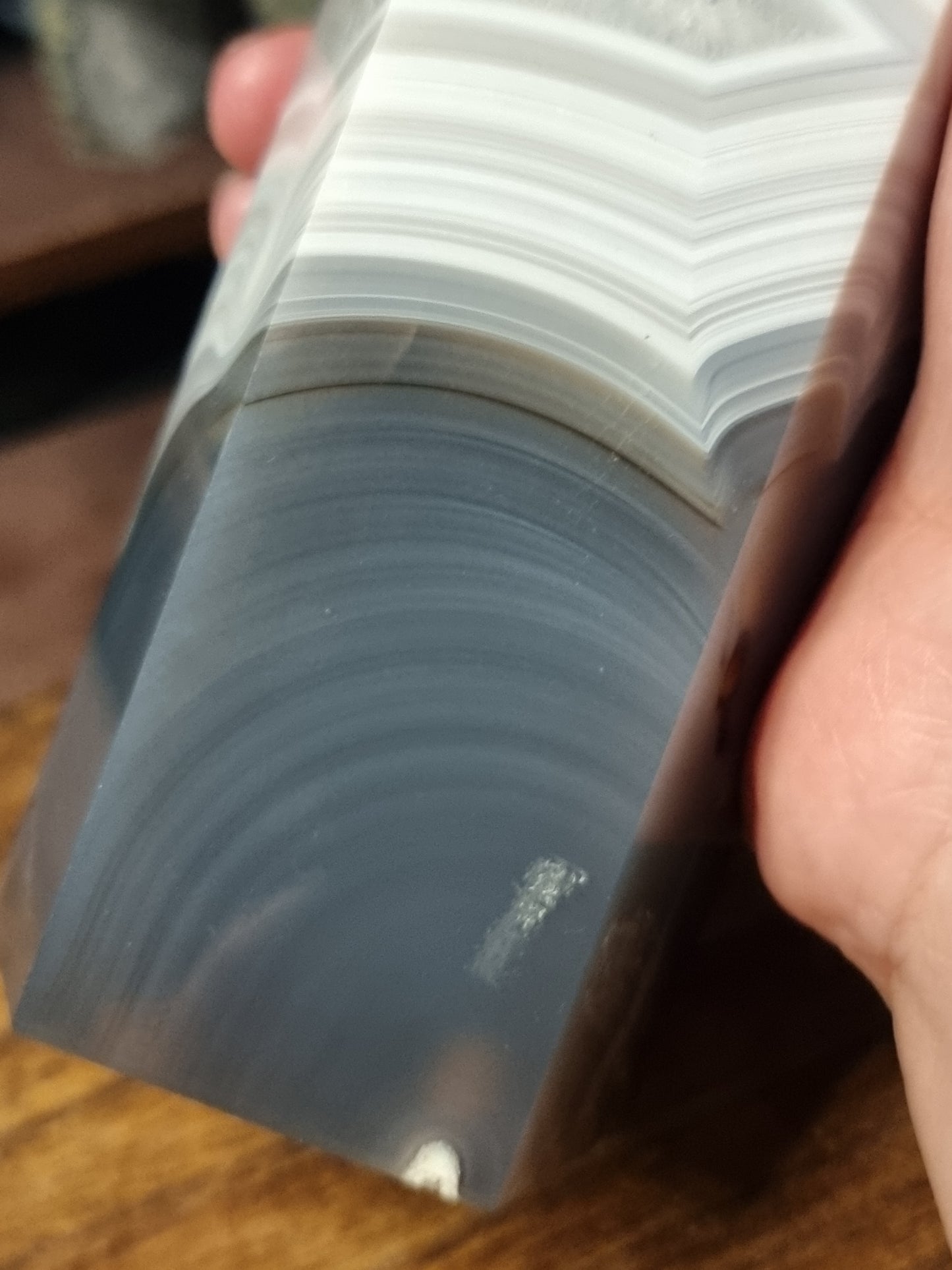 Large banded agate tower