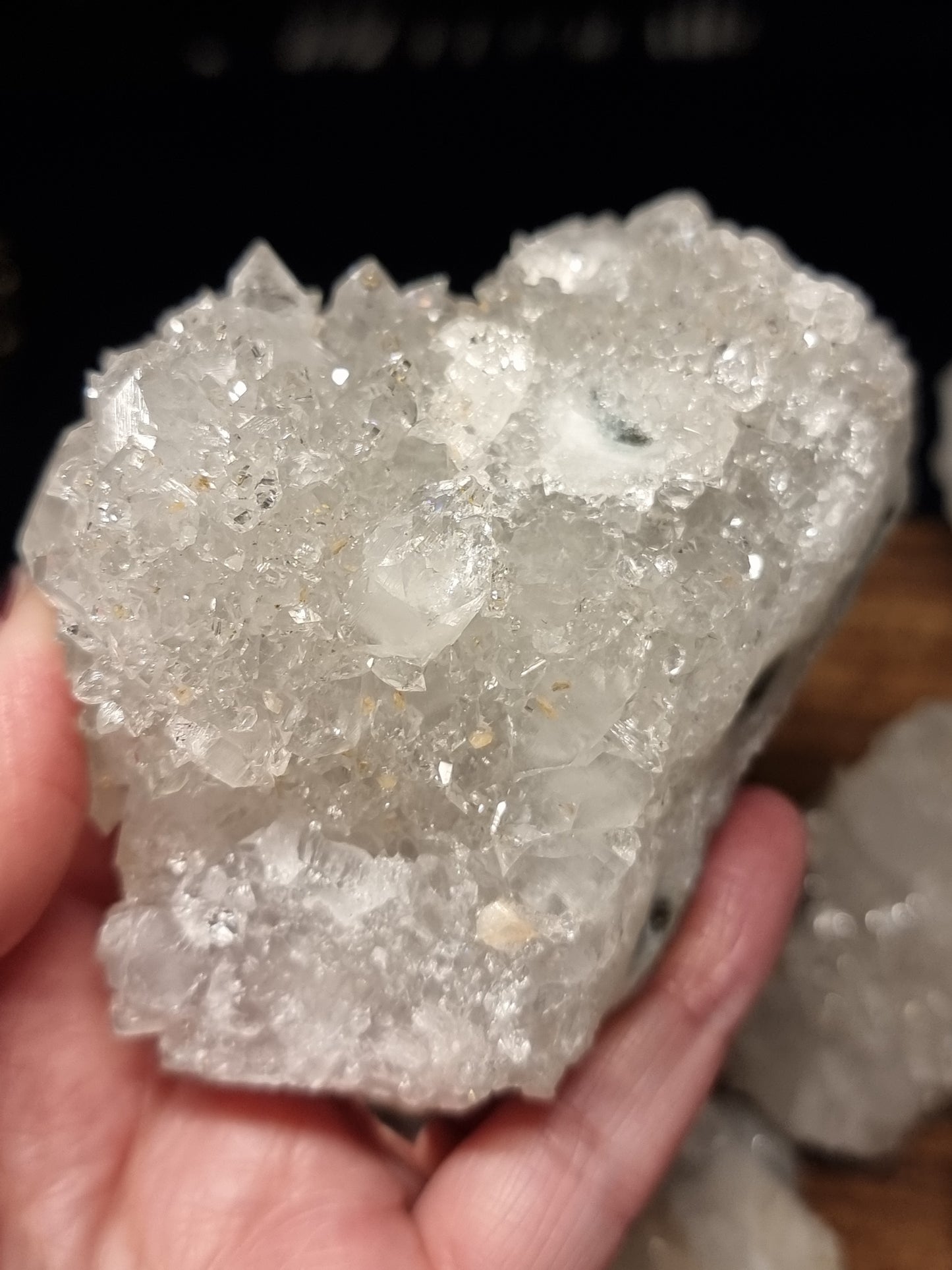 Apophyllite clusters