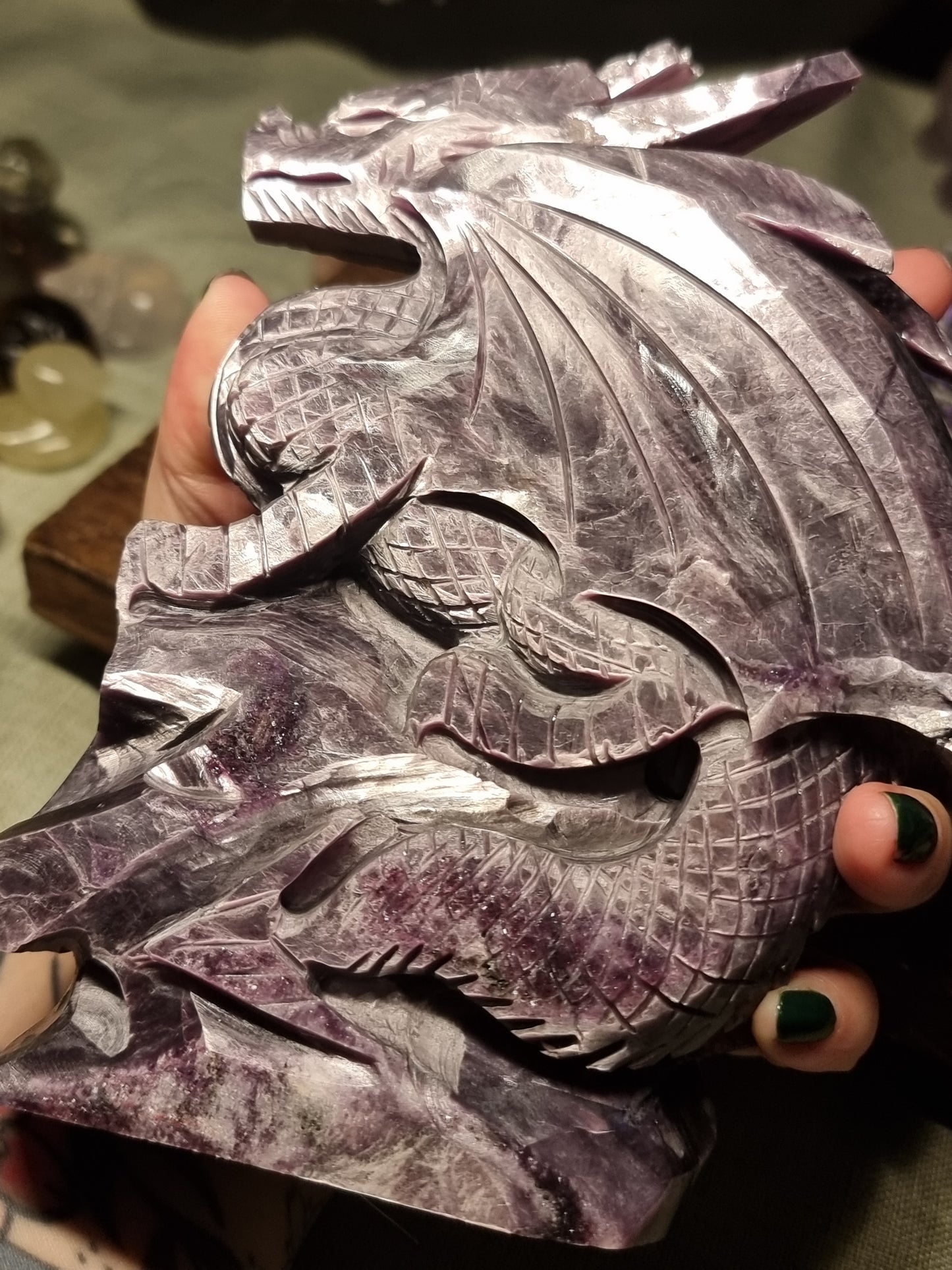 Purple mica dragon *imperfect