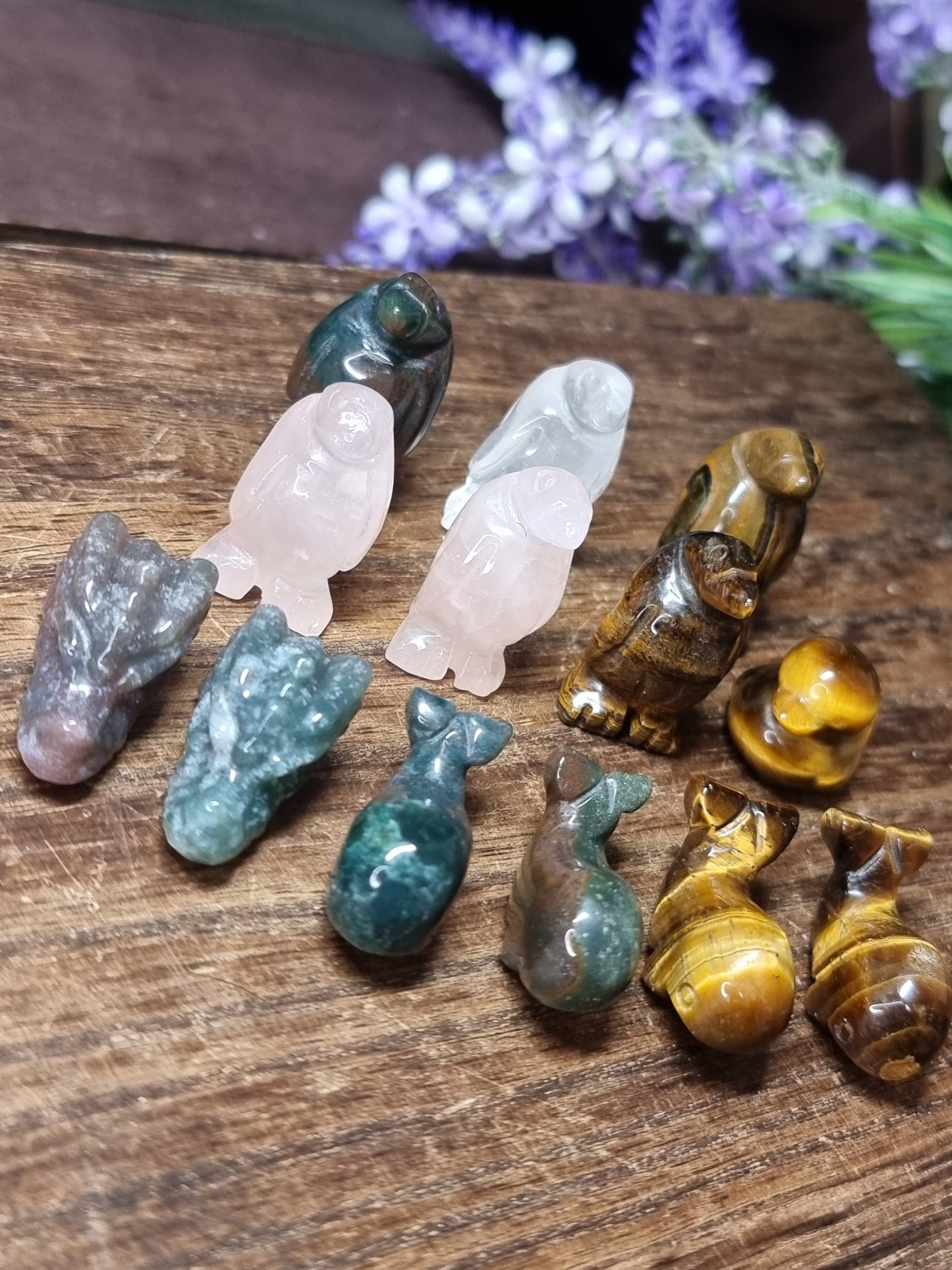 Mini animal carvings