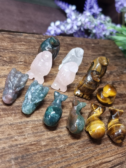 Mini animal carvings