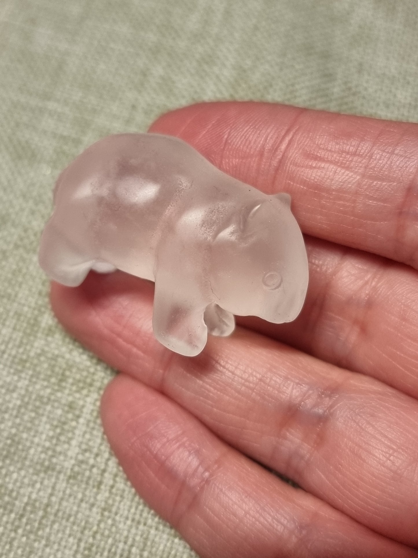 Wombat carving
