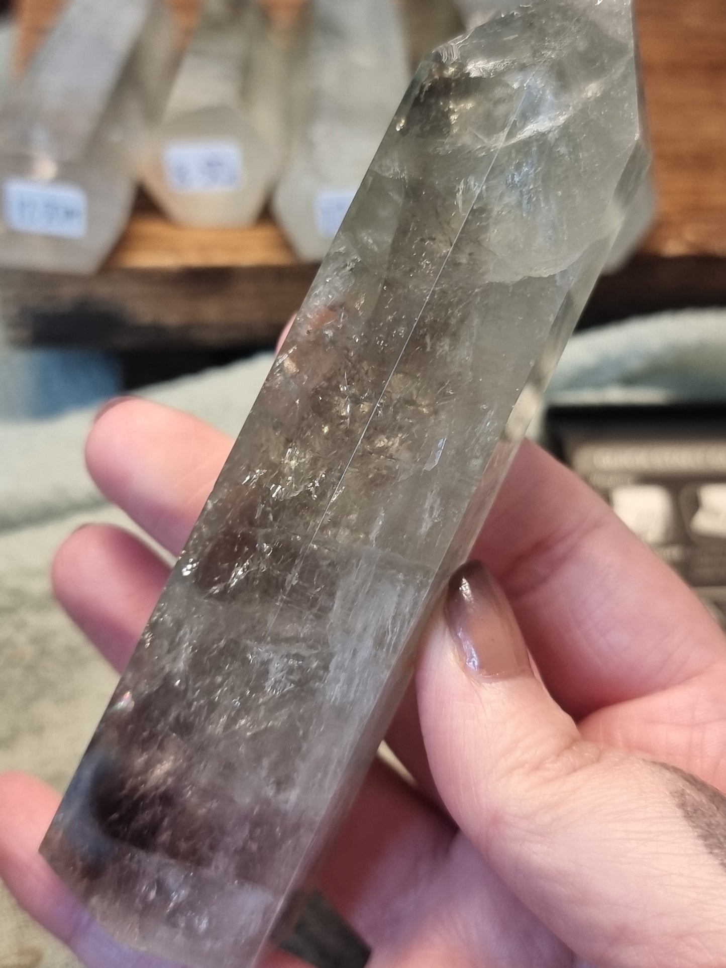 Green quartz towers