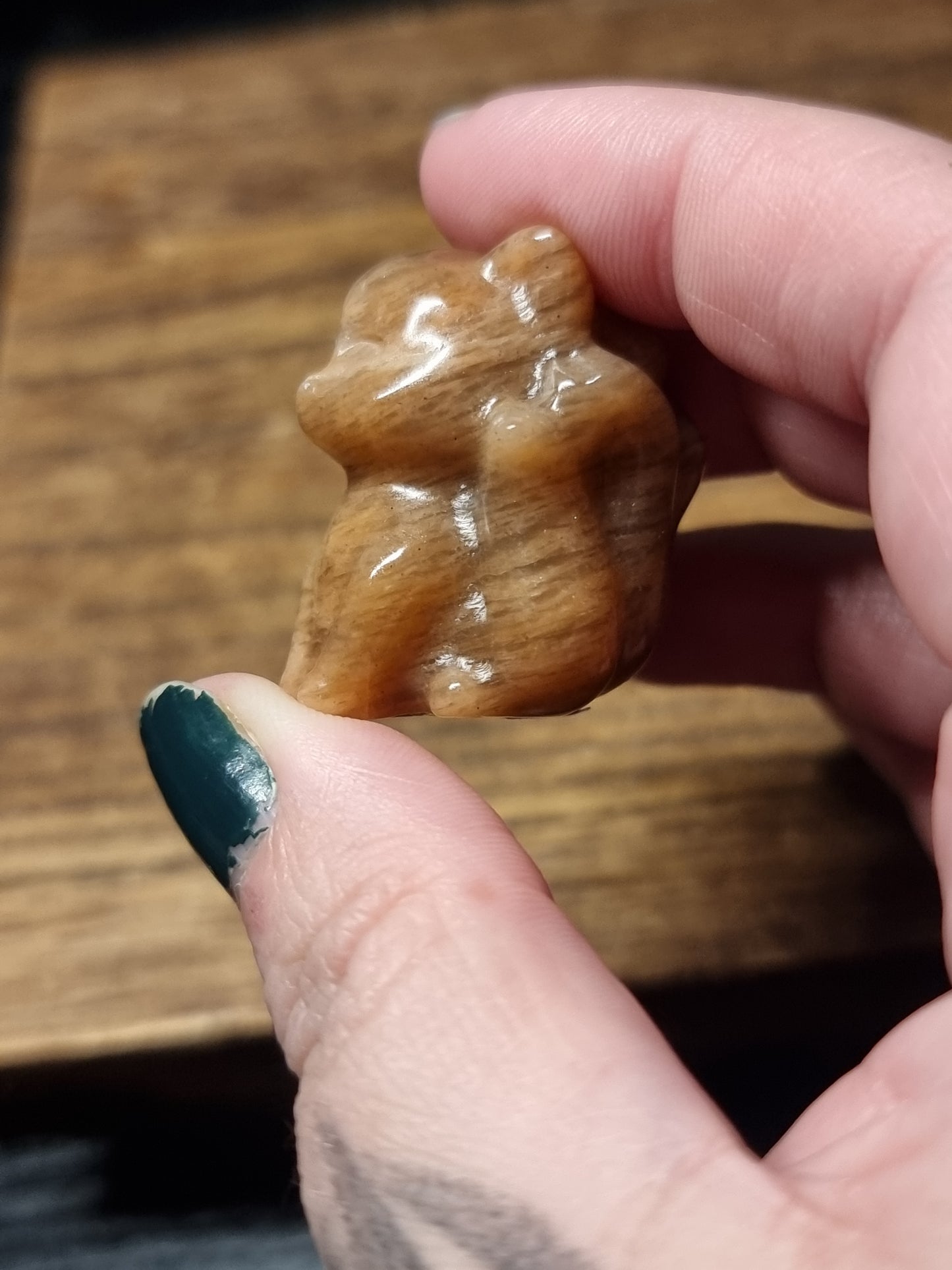 Peach moonstone 9 tail fox