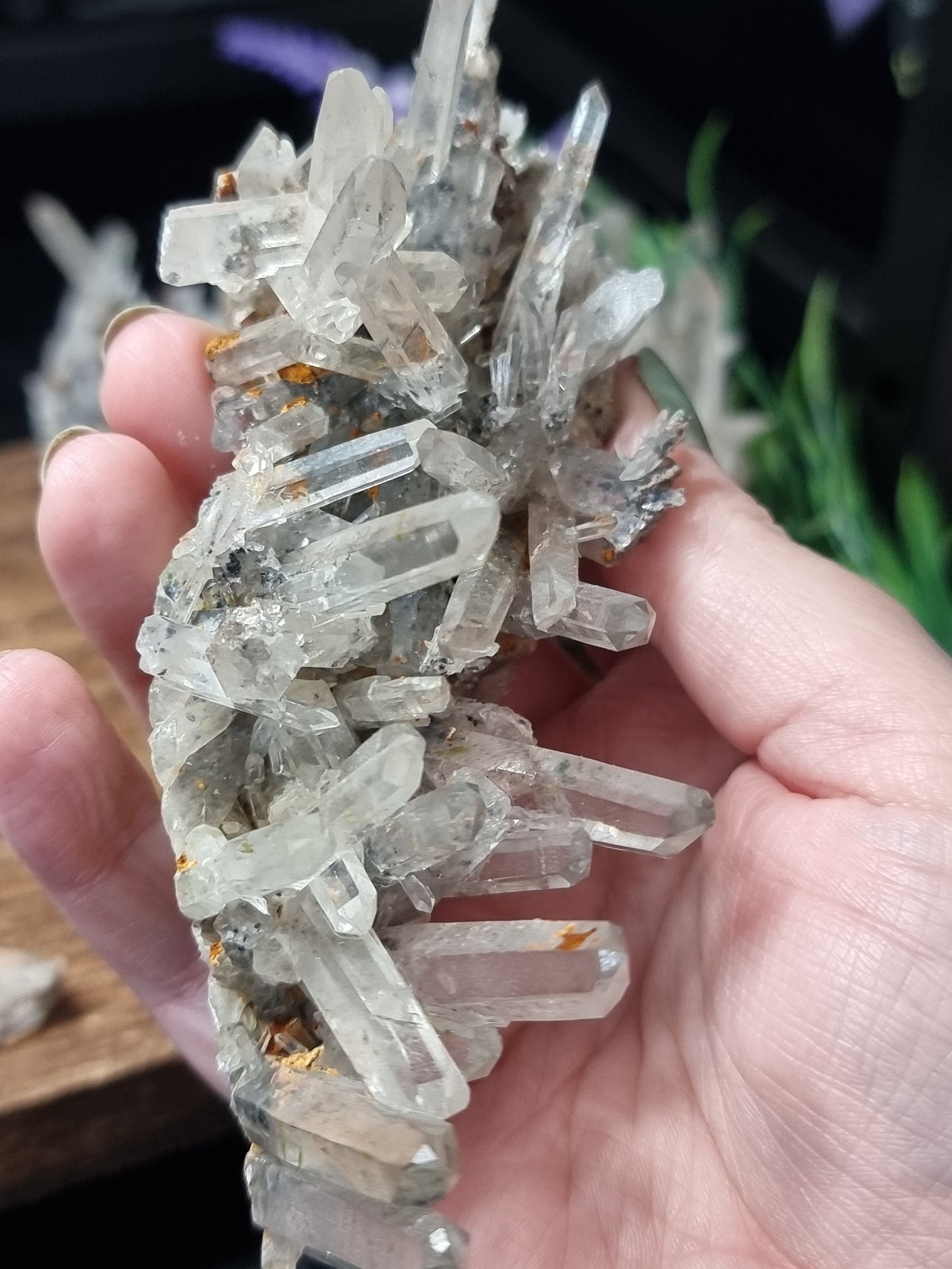 Chrysanthemum quartz clusters