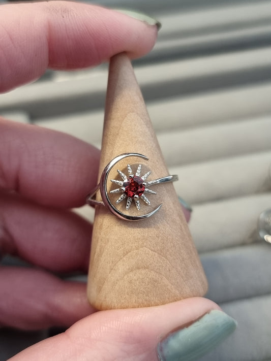 Celestial adjustable s925 rings