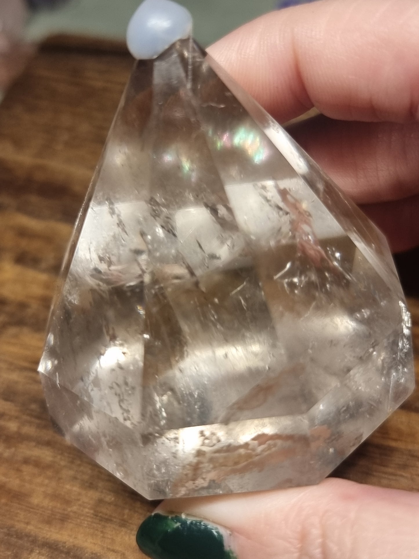 Clear quartz diamond