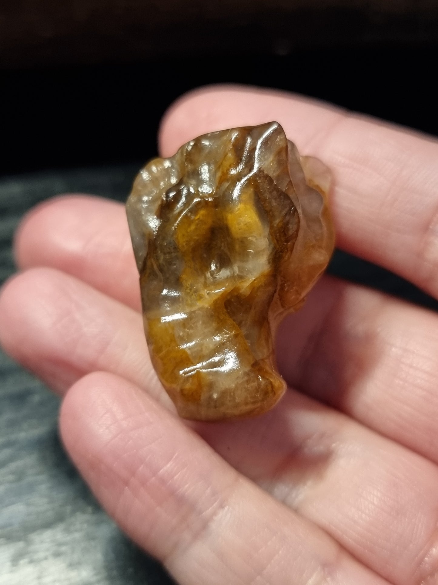 Dragon head carvings