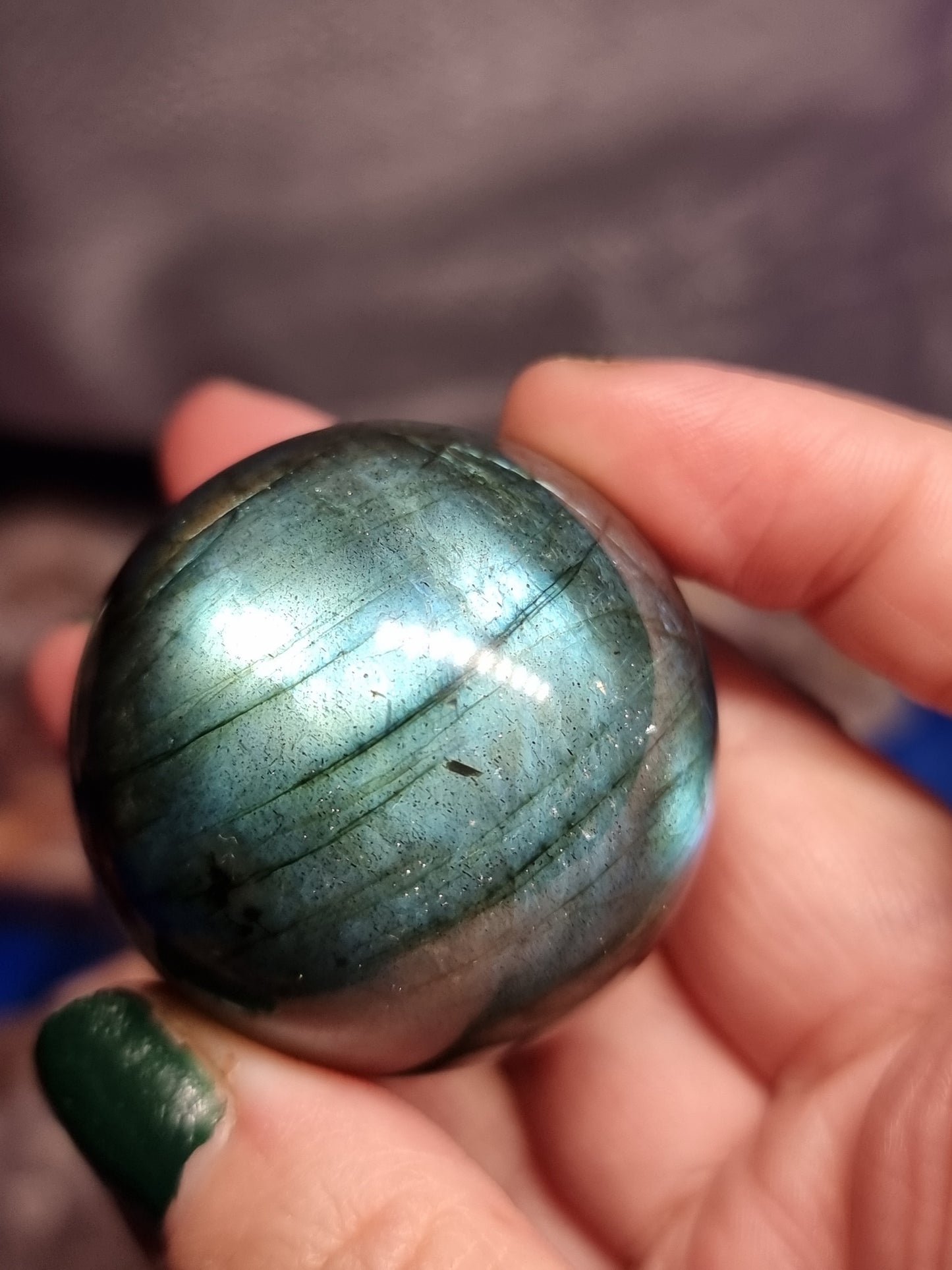 Higher grade labradorite spheres