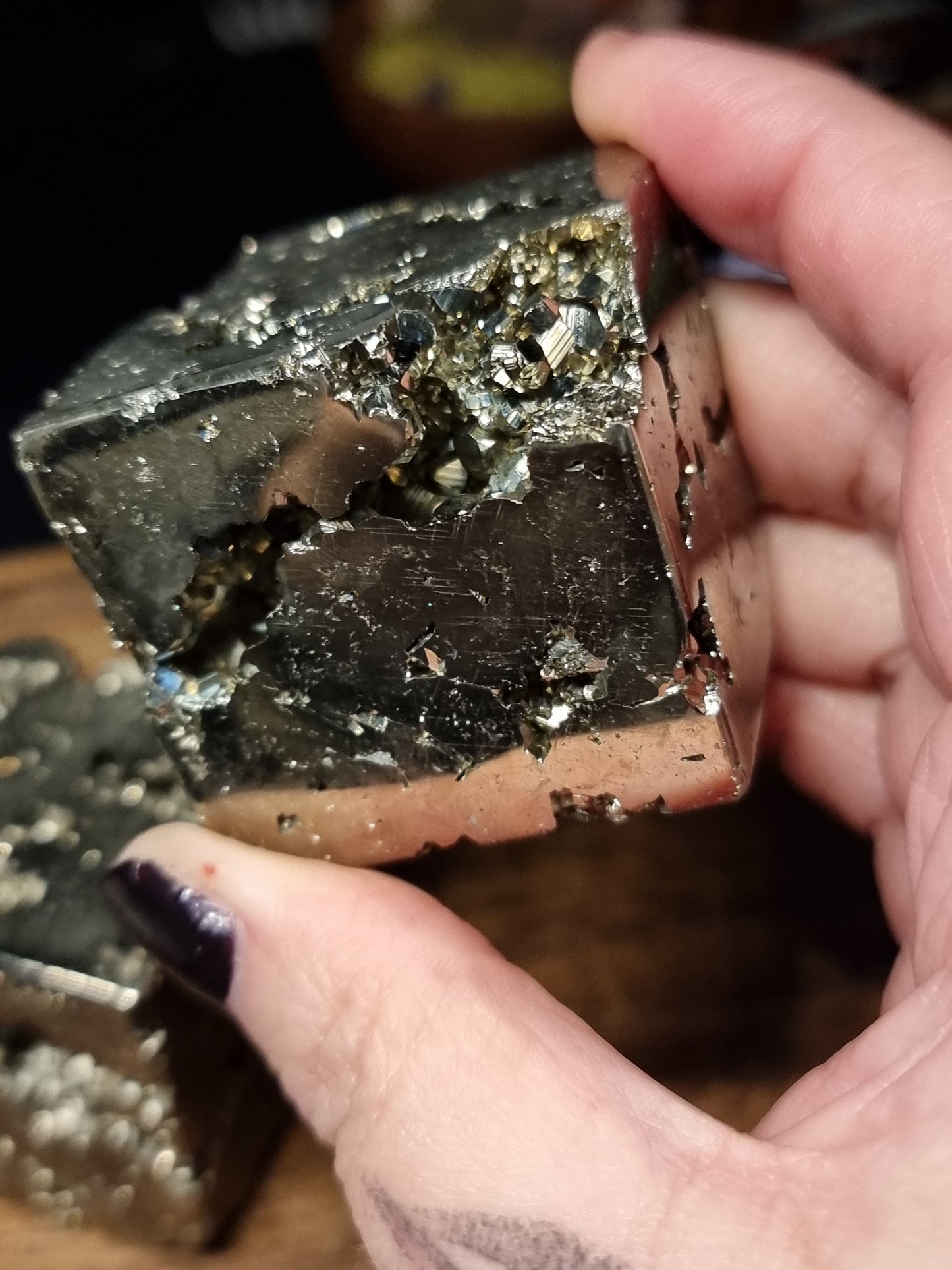 Peruvian pyrite cubes