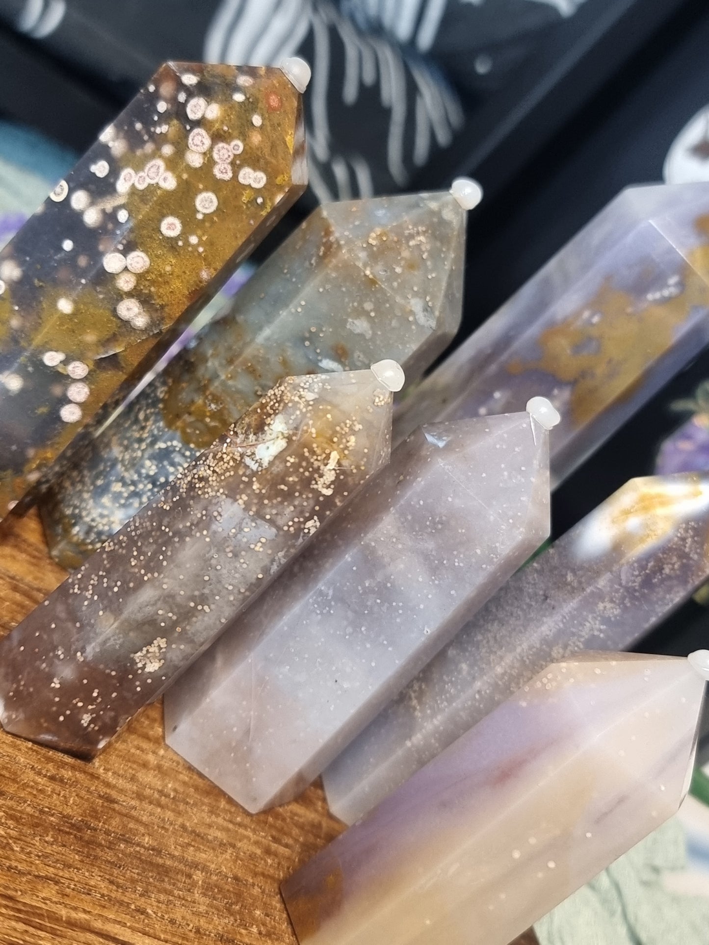 Starry sky agate towers
