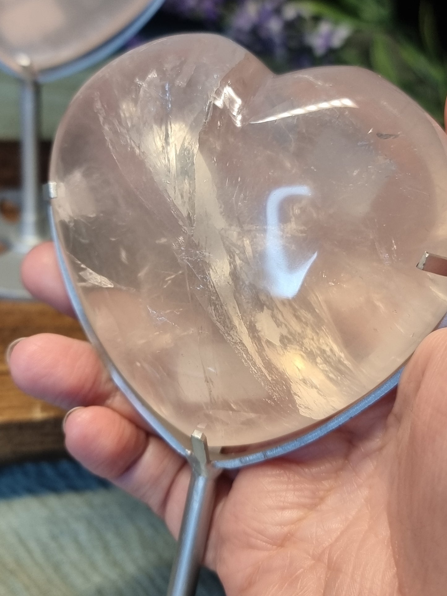 Rose quartz hearts