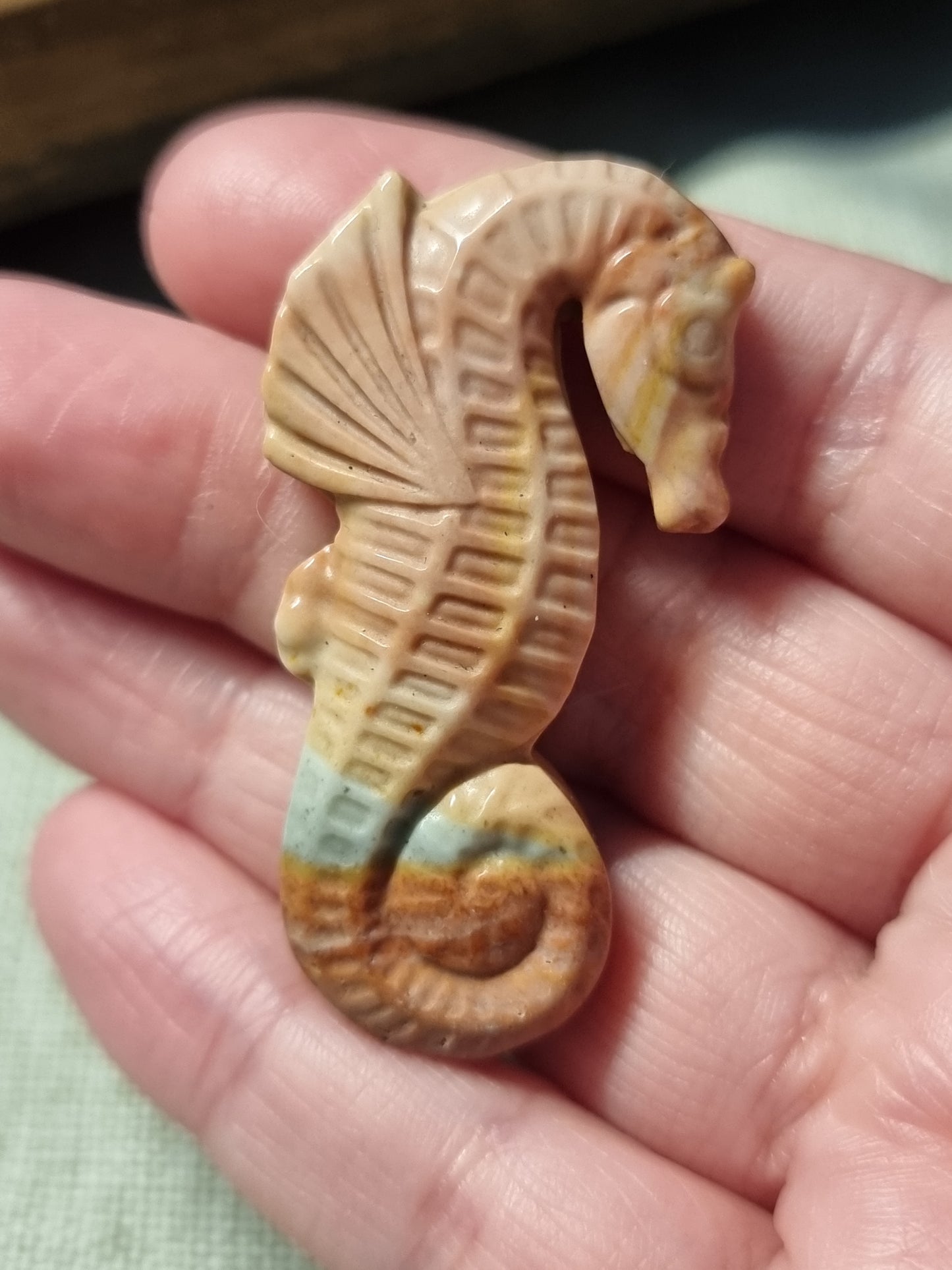 Wild horse picture jasper seahorse carvings