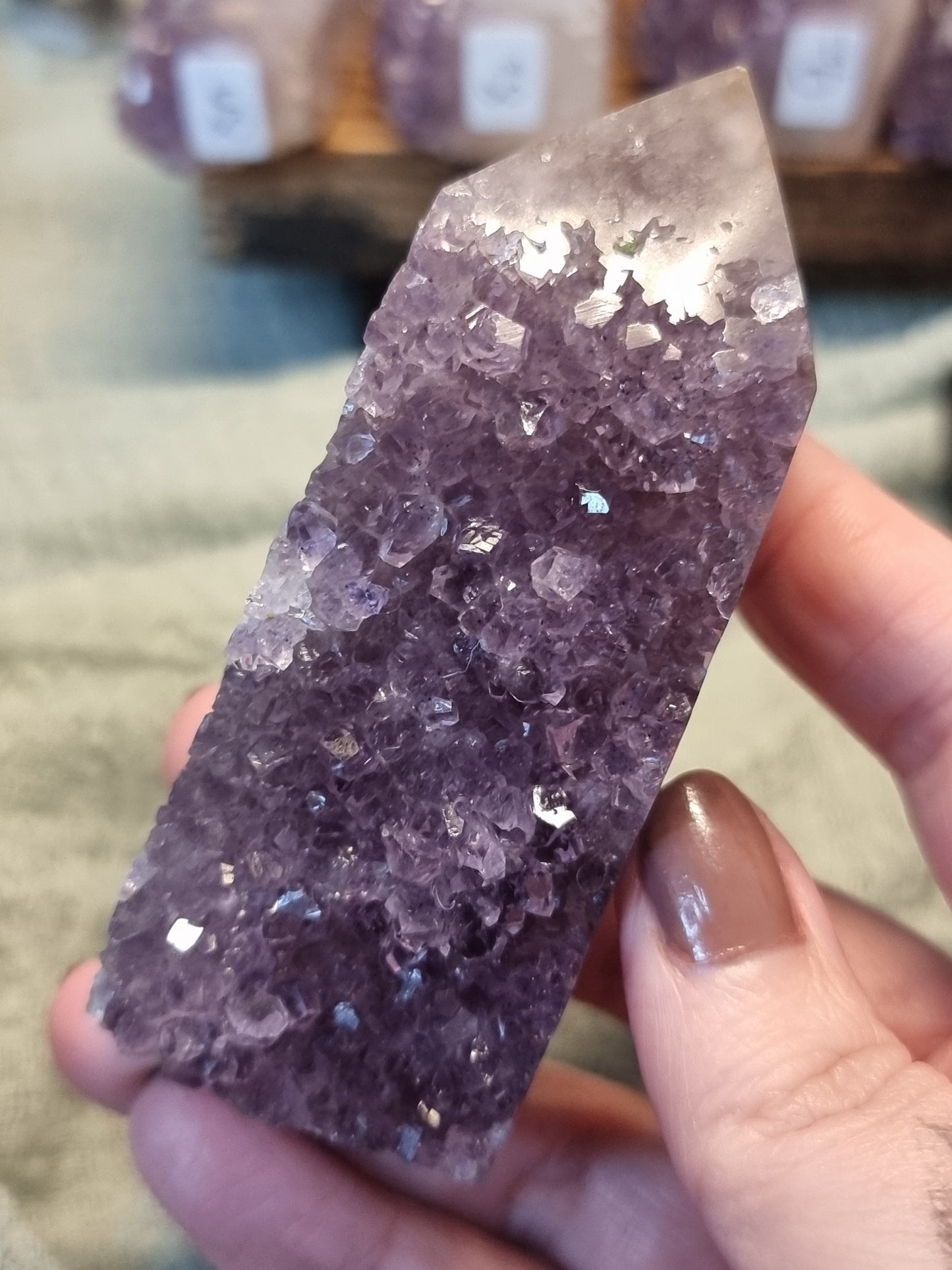 Amethyst druzy towers